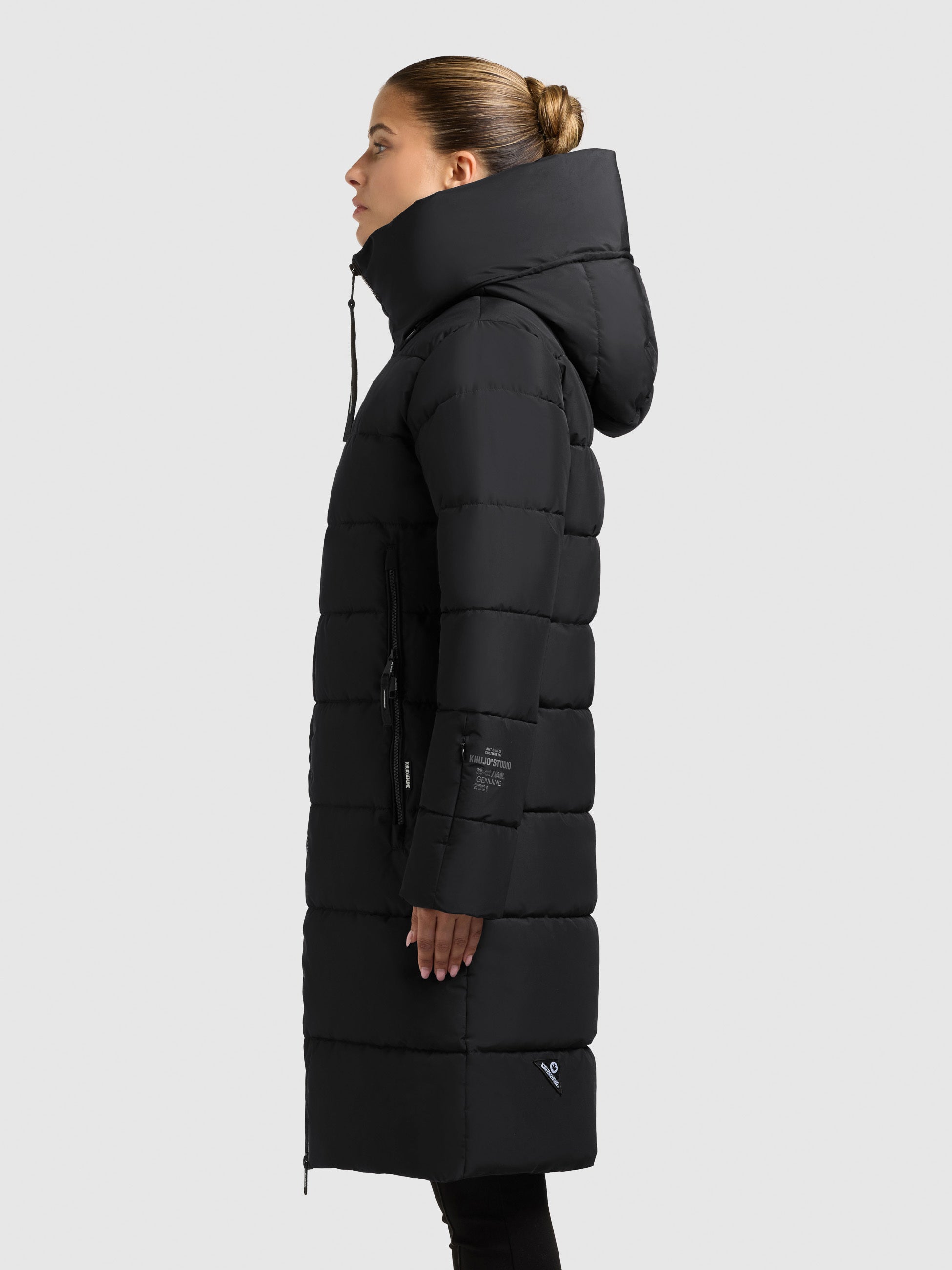 khujo-mantel-jilias6-matt-black-knielanger-winter-steppmantel-damen image 5