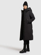 khujo-coat-luggs-black-teilwattierter-wintermantel-mit-kapuze-und-rucksacktr-ger image 6