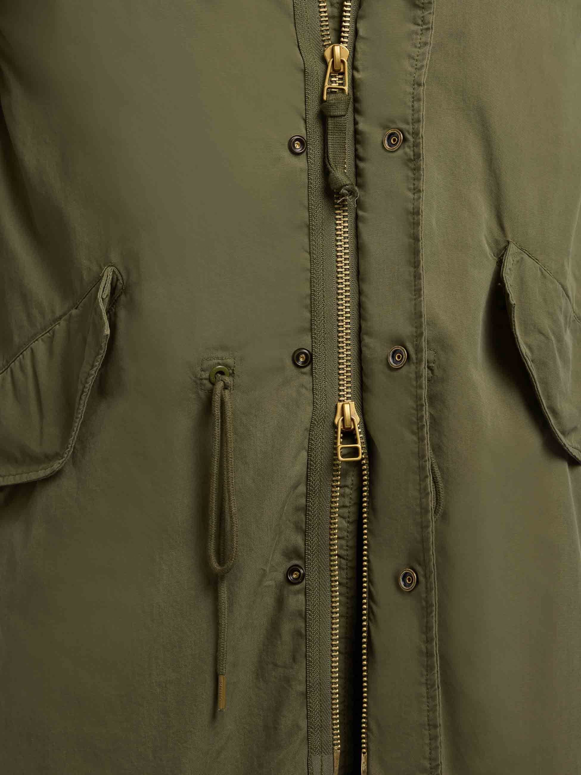 khujo-vito-mantel-olive-langer-sommerparka-herren-military image 8