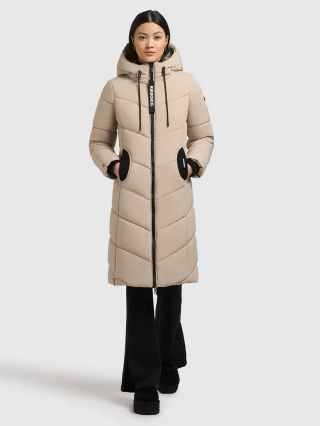 khujo-coat-aribay-light-macaroon-beige-steppmantel image 1