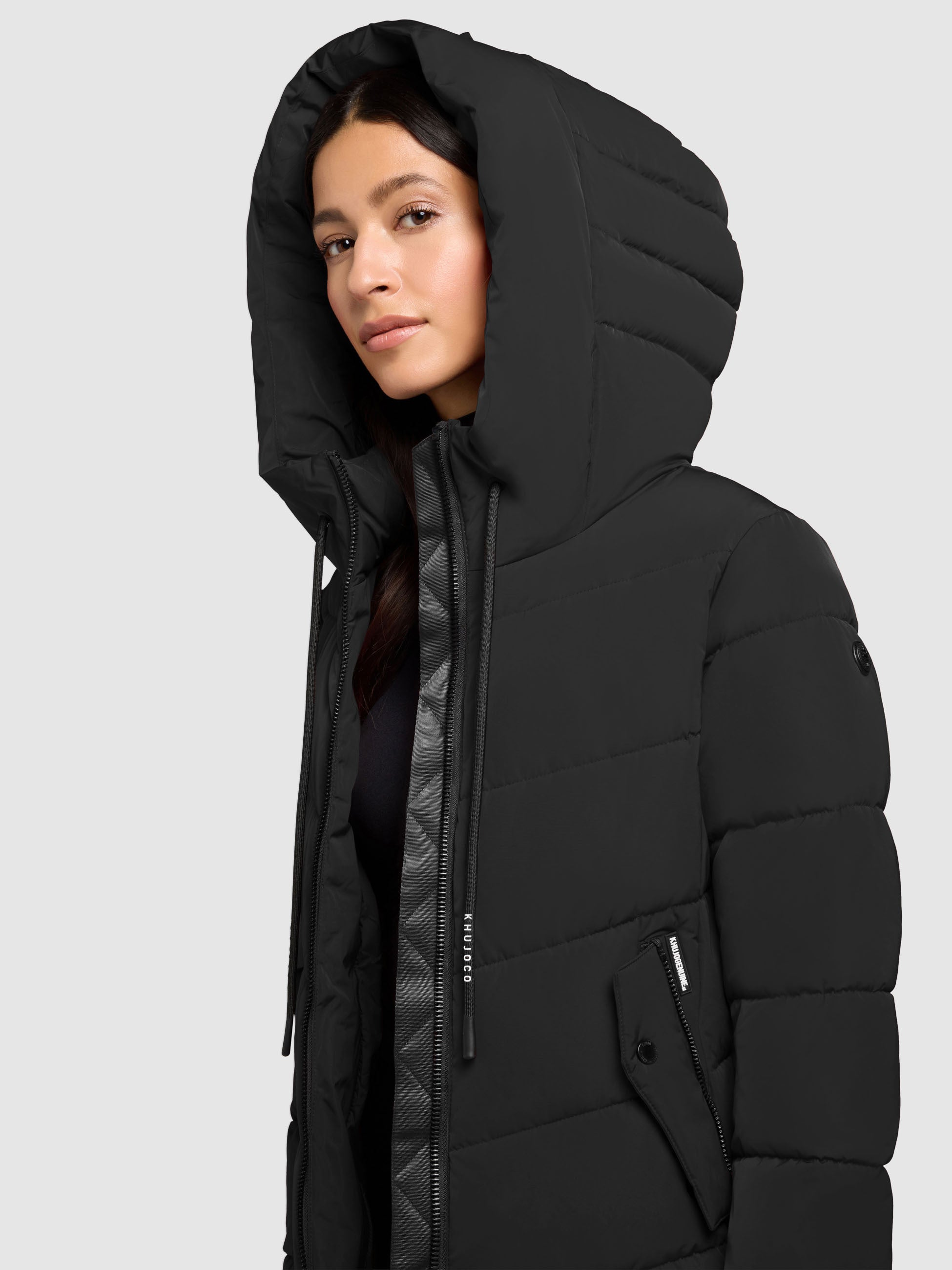 khujo-mantel-mikia2-black-knielanger-steppmantel-damen-schwarz image 7