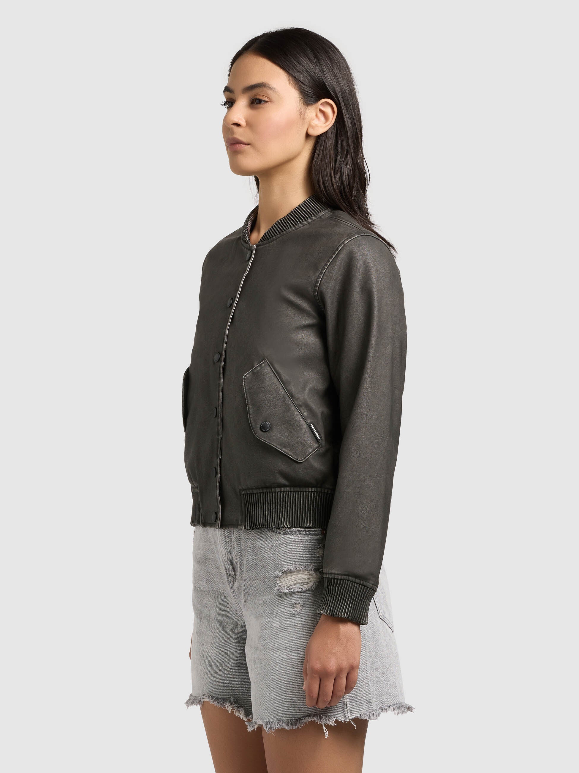 khujo-wendejacke-zeya-vintage-black-damen-blouson-aus-kunstleder image 5