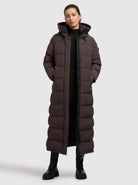 khujo-coat-claresse2-moody-plum-wadenlanger-damen-steppmantel image 6