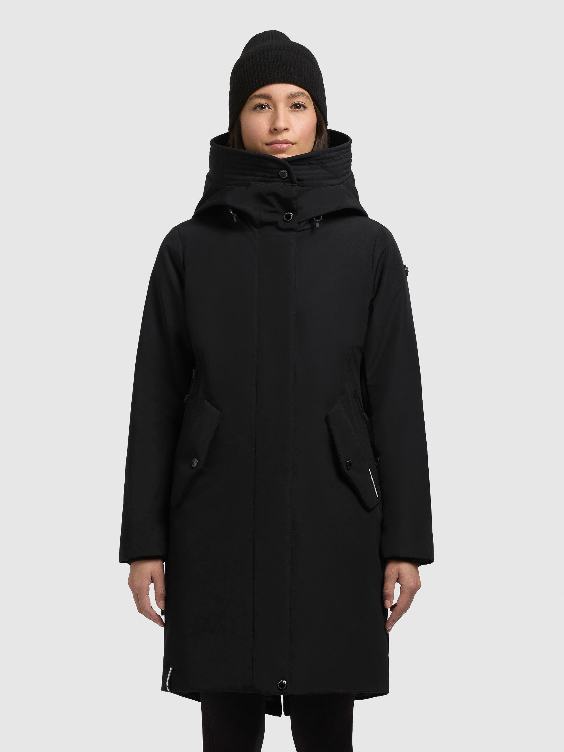 khujo-mantel-webb-black-kurzmantel-regular-fit-wattiert image 4