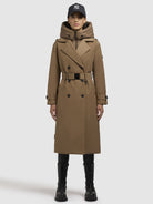 khujo-elena-damen-trenchcoat-light-brown-mit-stepp-einsatz image 2
