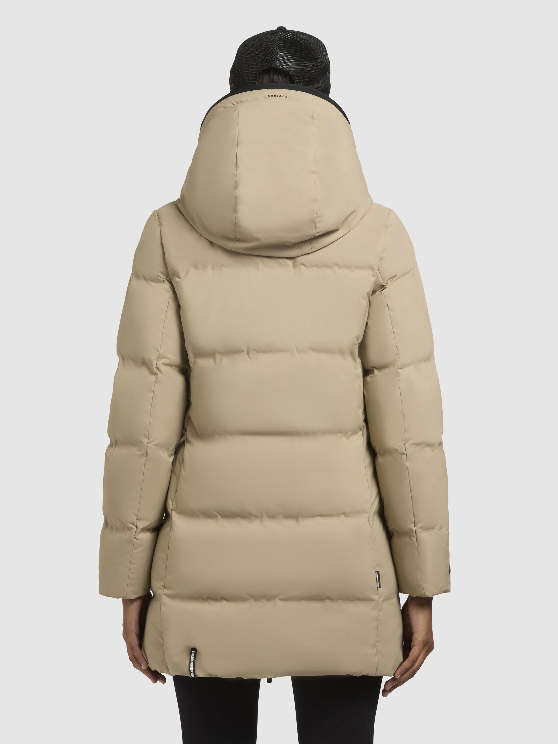 khujo-jacke-tanare3-sand-wattierte-steppjacke-mit-kapuze-f-r-damen image 3