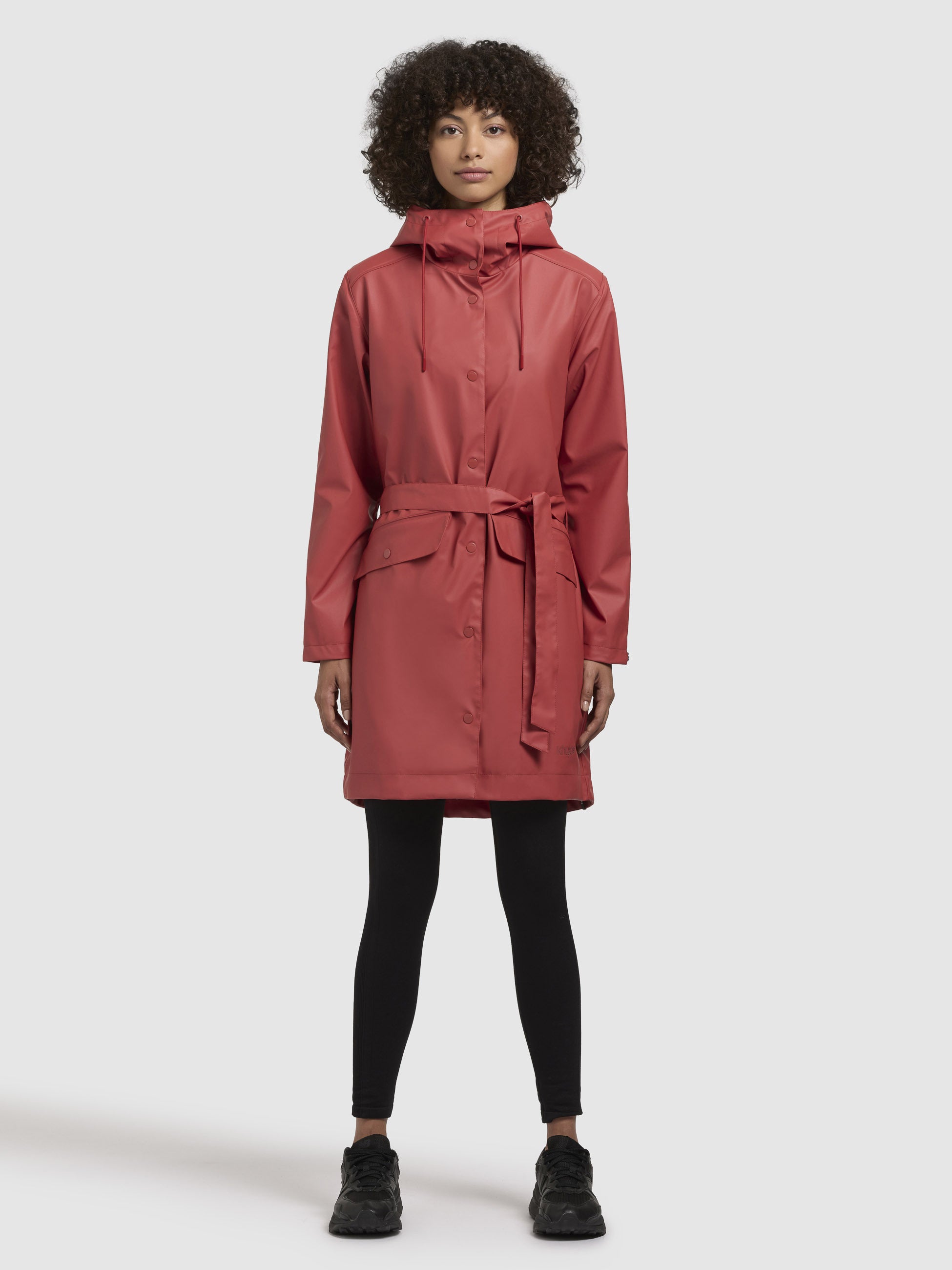 khujo-coat-quinn-pale-red-regenmantel-mit-g-rtel image 1