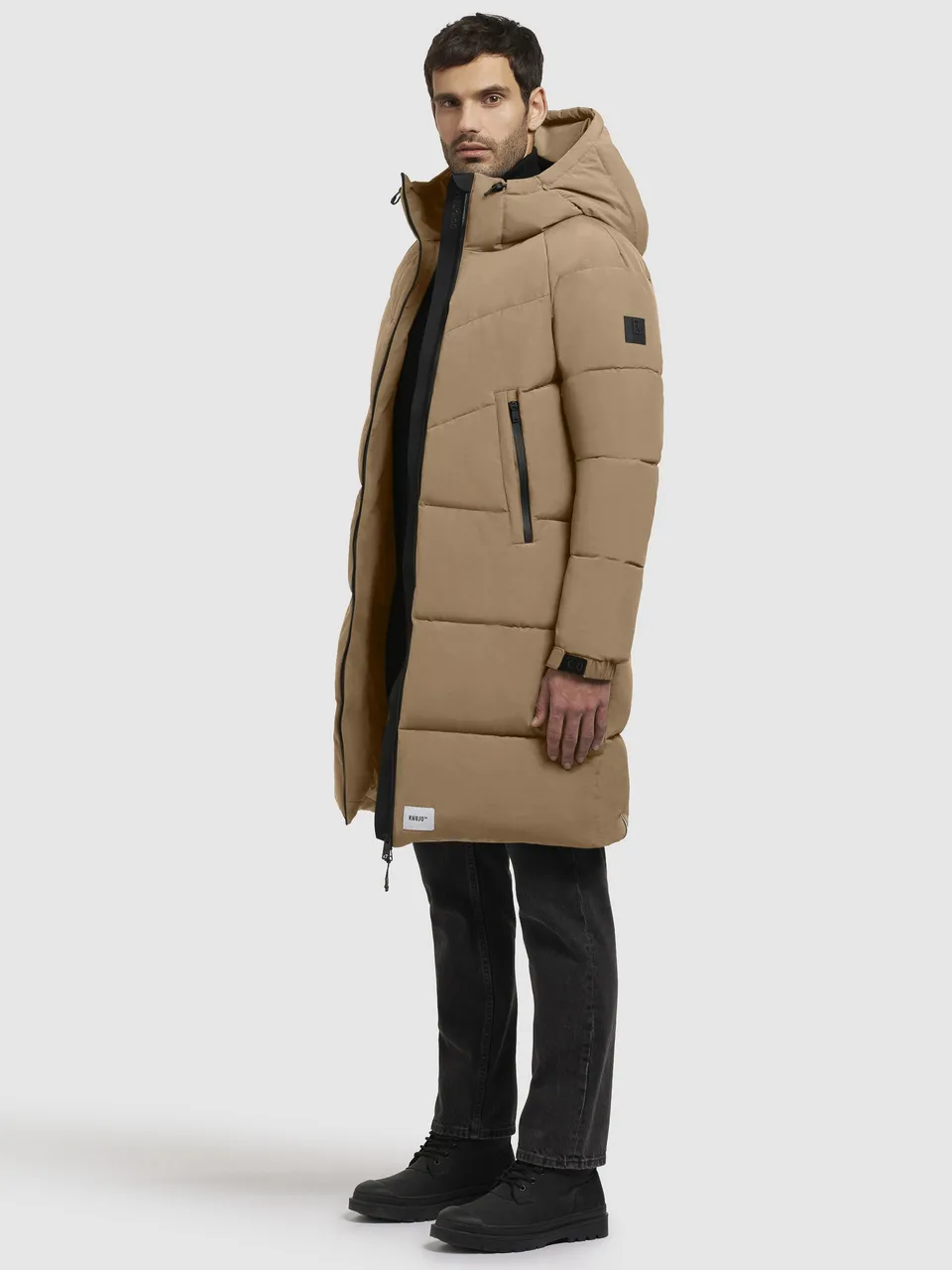 khujo-mantel-wattan-hellbraun-steppmantel-loose-fit image 1