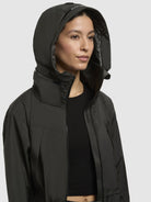 khujo-loulou-damen-coat-windbreaker-kurz-dark-green image 7