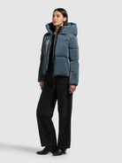 khujo-jacke-audrey-shiny-dim-blue-gl-nzende-damen-winterjacke image 6