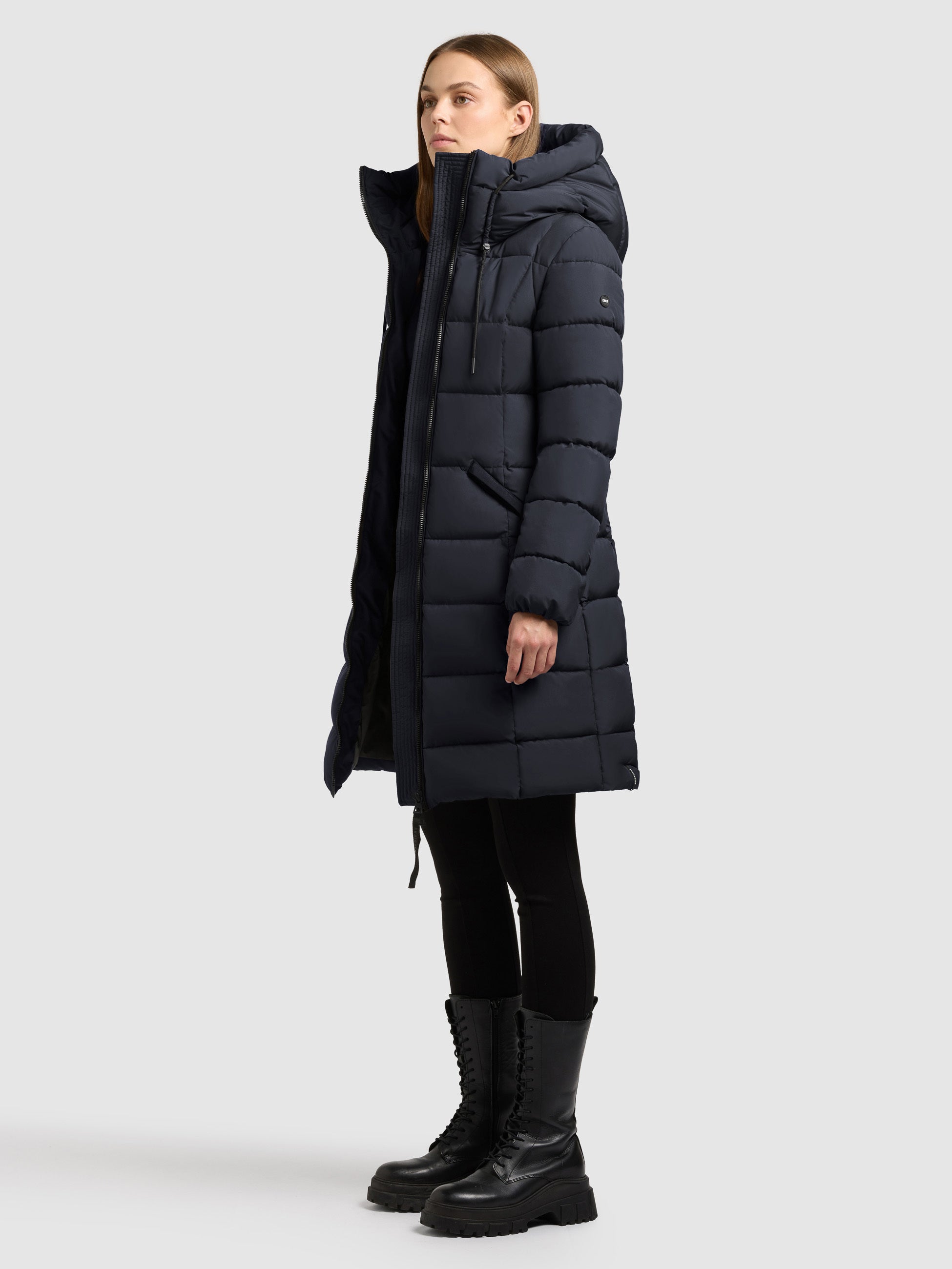 khujo-arlene-port-blue-damen-steppmantel-winterparka-slim-fit image 2