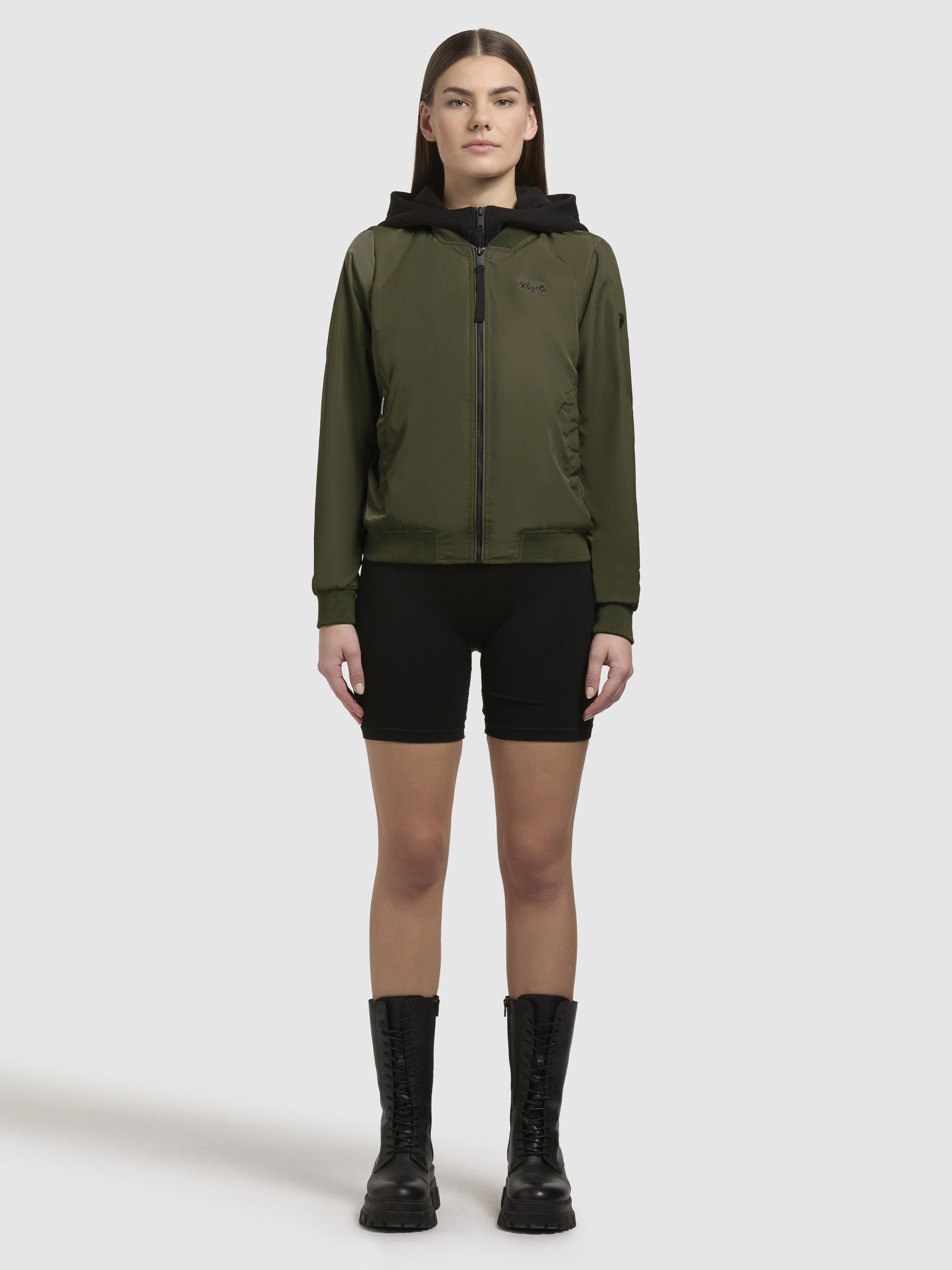 khujo-jacke-seeam-bomberjacke-olivgr-n-regular-fit image 1