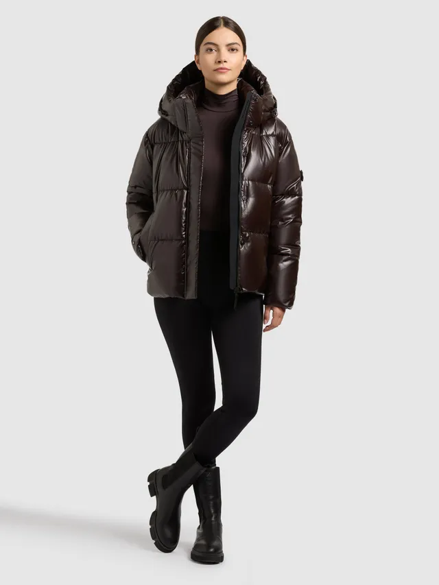 khujo-devina-shiny-damen-jacke-moody-plum image 1