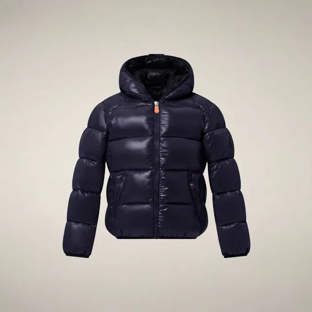 save-the-duck-artie-jungen-steppjacke-blau-schwarz-mit-kapuze image 1