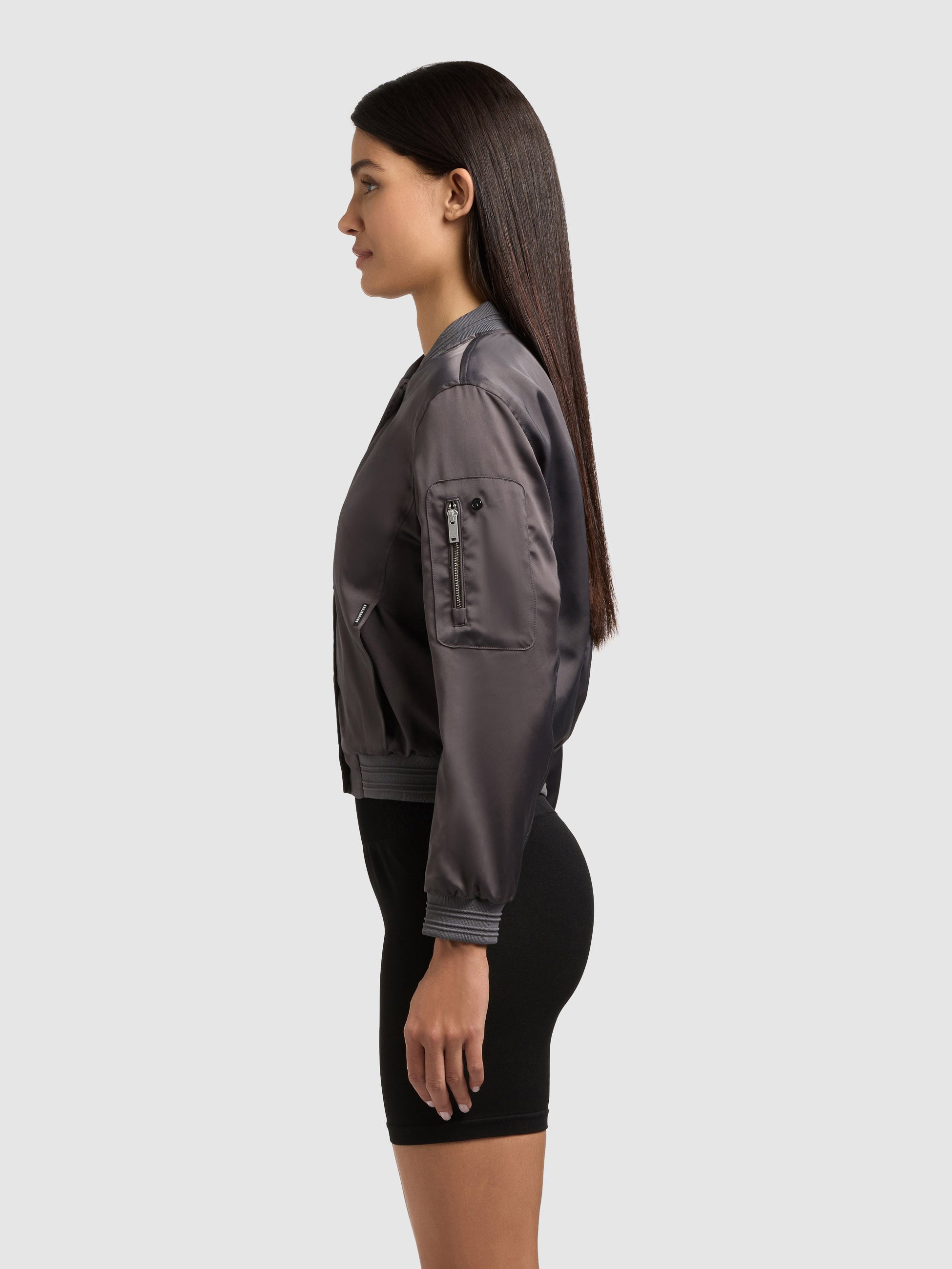 khujo-jacke-tami-slate-grey-damen-bomberjacke-aus-satin image 5