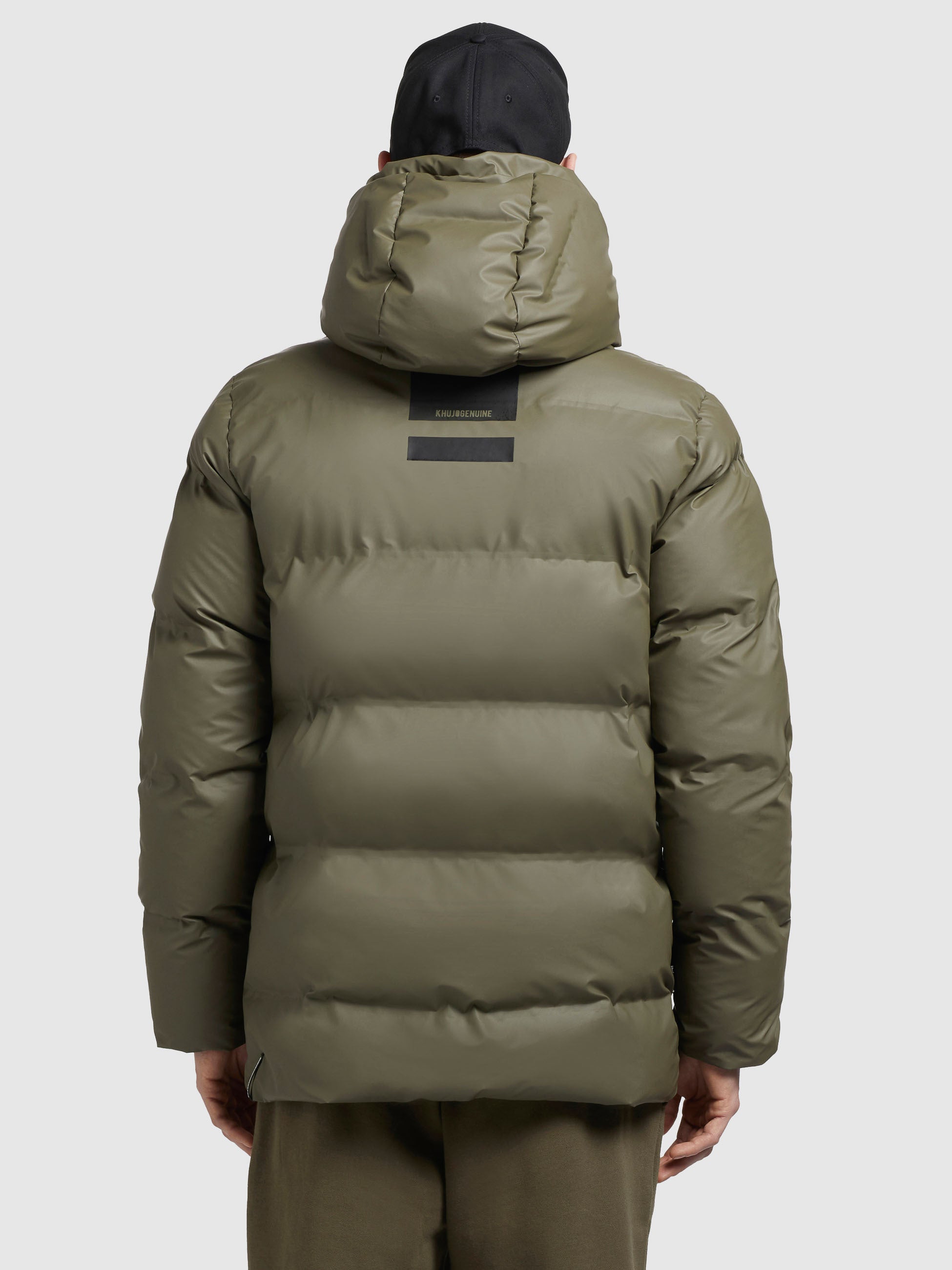 khujo-jacke-nabor-oliv-kurze-steppjacke-loose-fit-wasserabweisend image 3