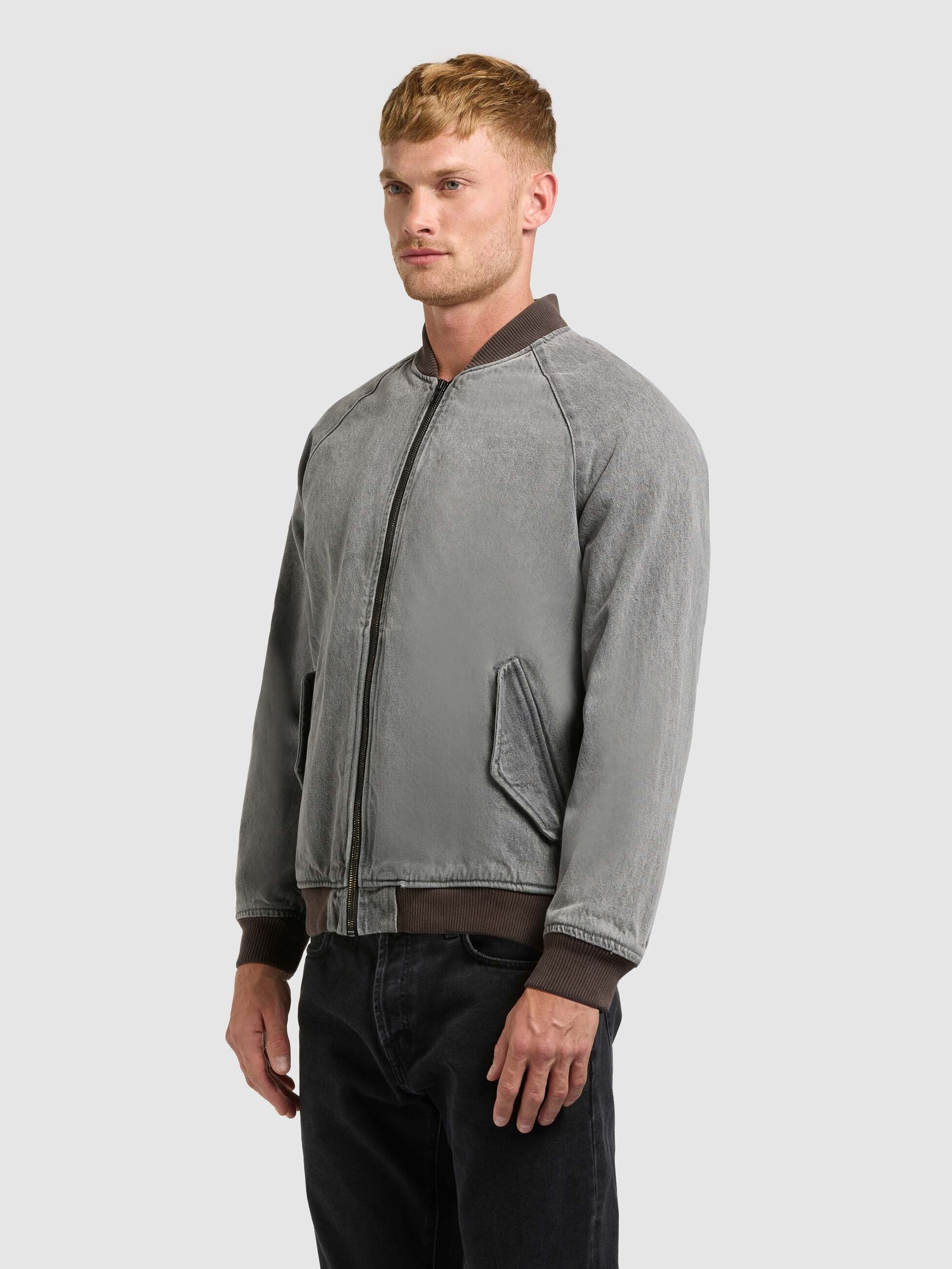 khujo-cahill-jeansjacke-light-grey-blouson-aus-baumwoll-denim image 5