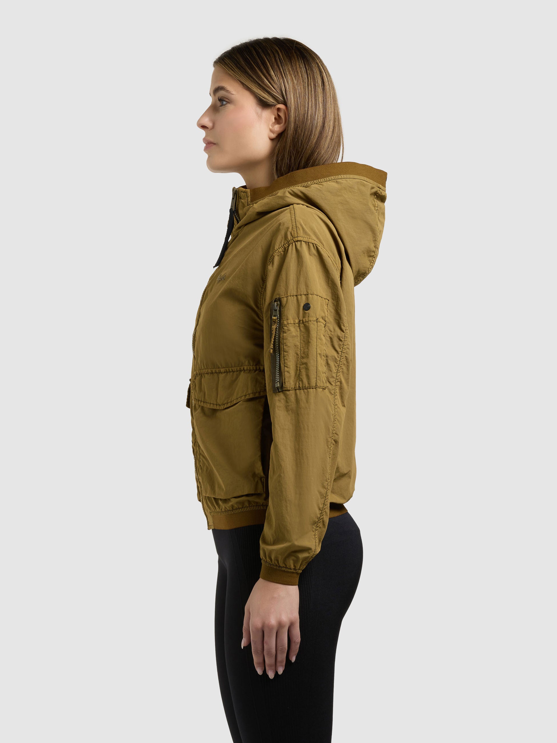 khujo-vona-damen-bomberjacke-canary-green image 5