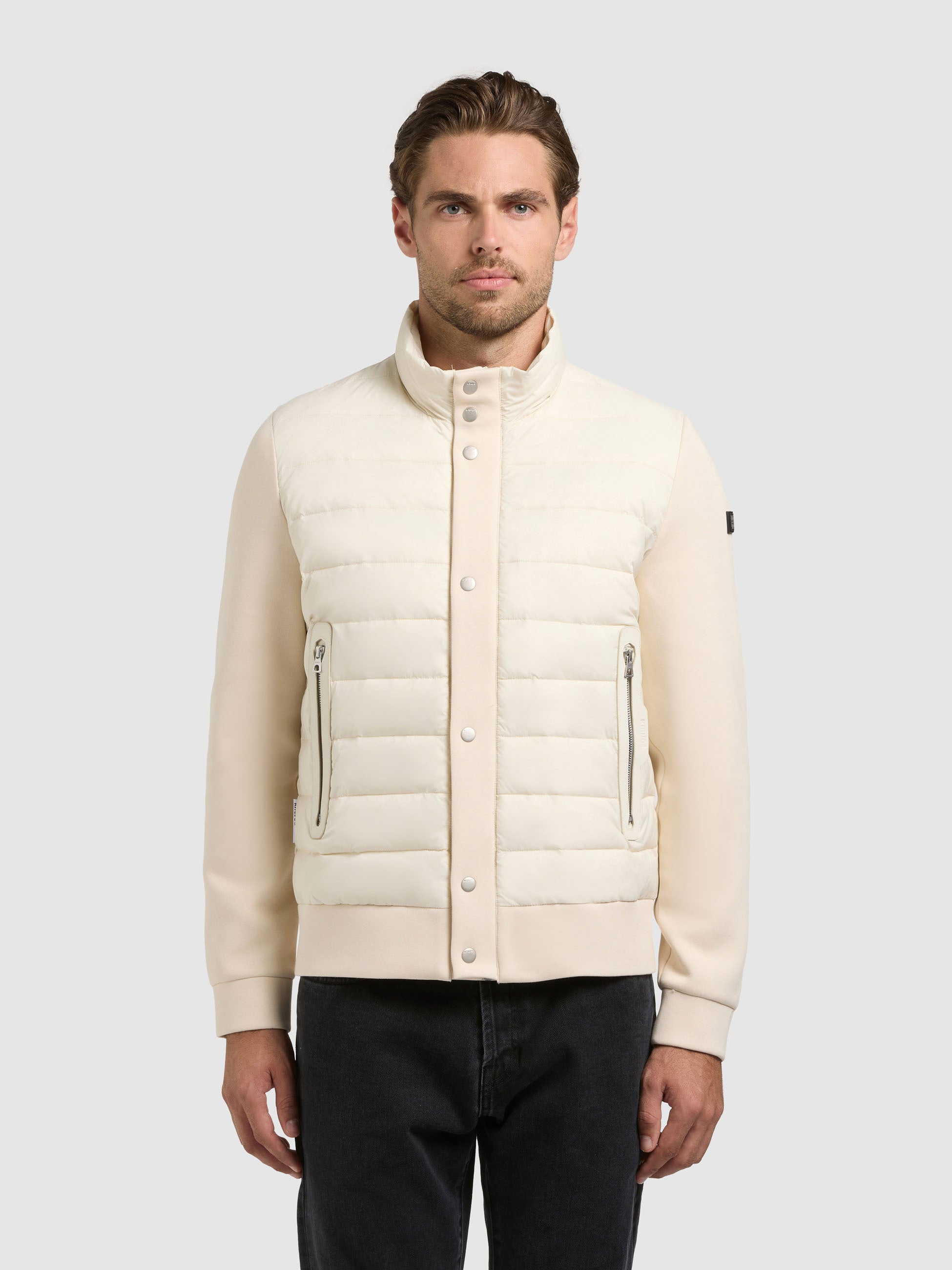 khujo-jacke-walnut-off-white-steppjacke image 1