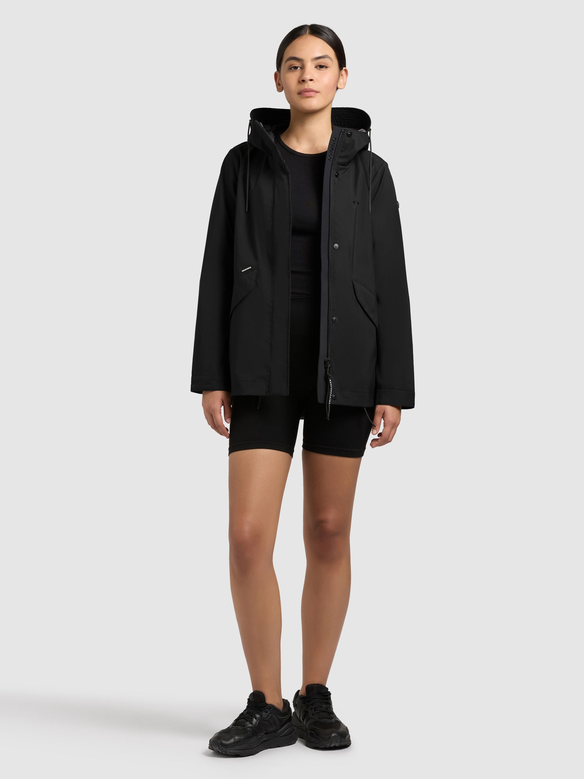 khujo-jacke-sang2-black-regenjacke-mit-kapuze image 2