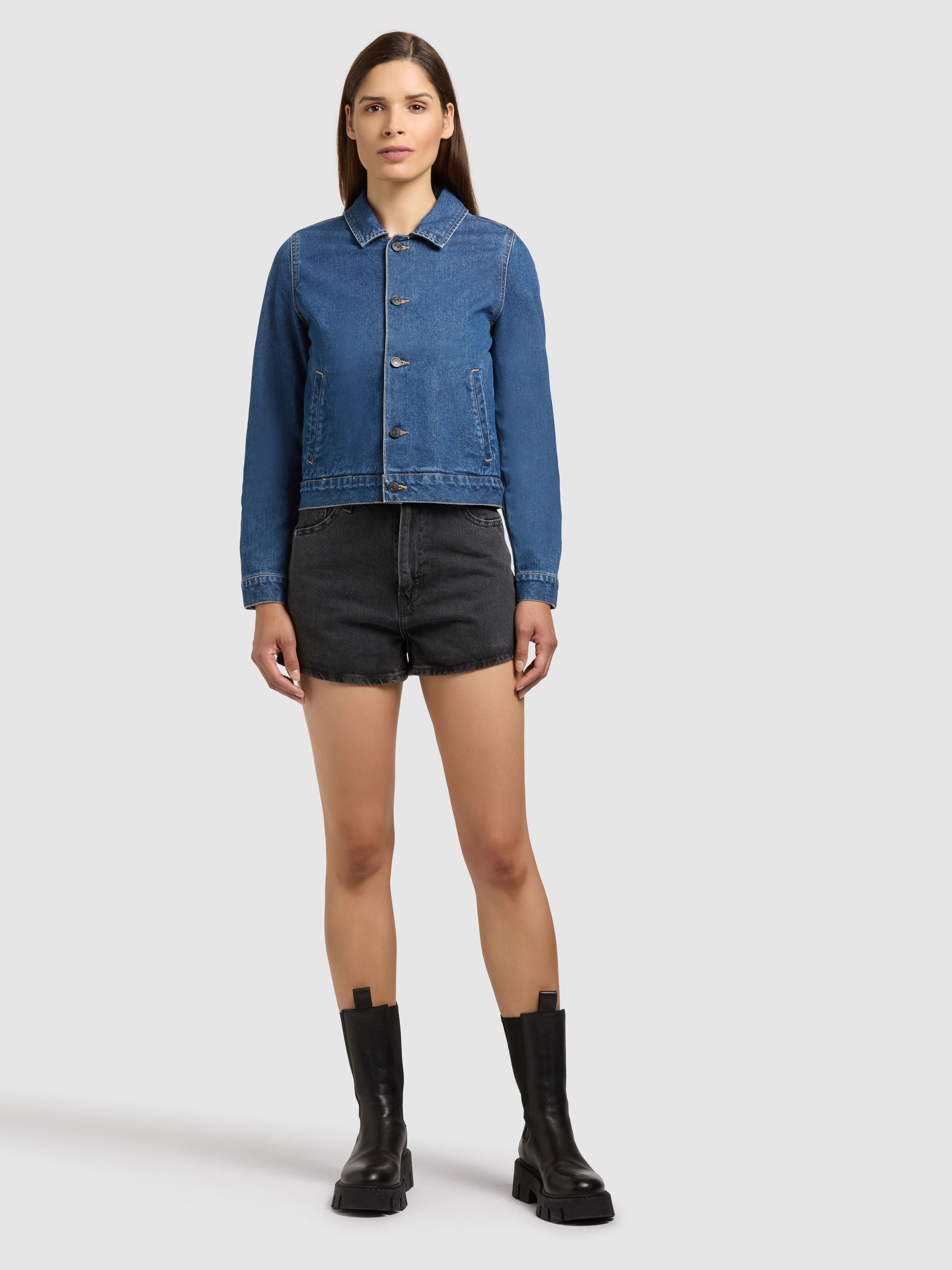 khujo-renia-damen-jeansjacke-midnight-blue image 2