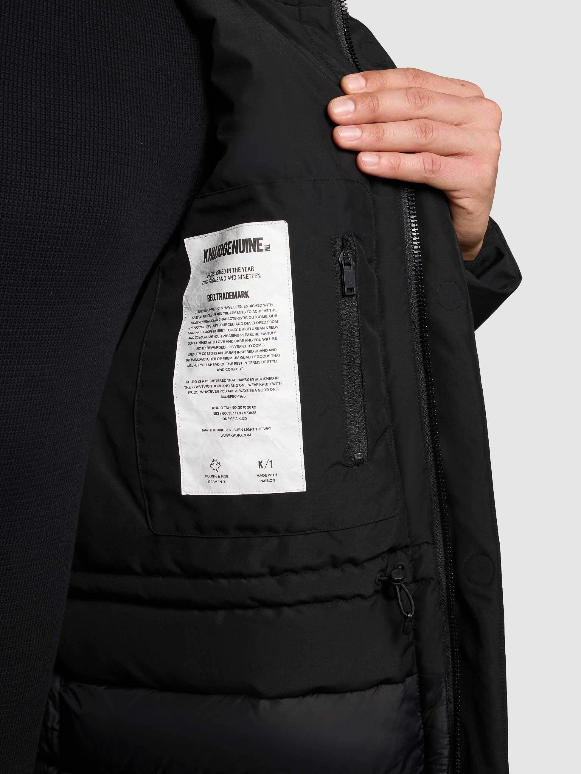 khujo-figaro-damen-mantel-black-parka-kurzmantel-loose-fit image 8