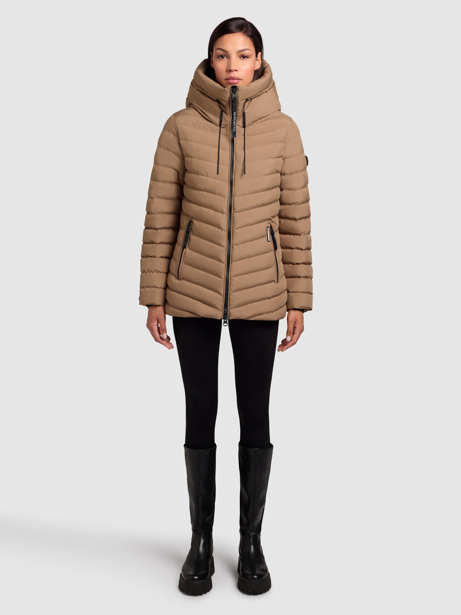 khujo-pace-rust-brown-steppjacke-damen-h-ftlang-mit-kapuze image 2