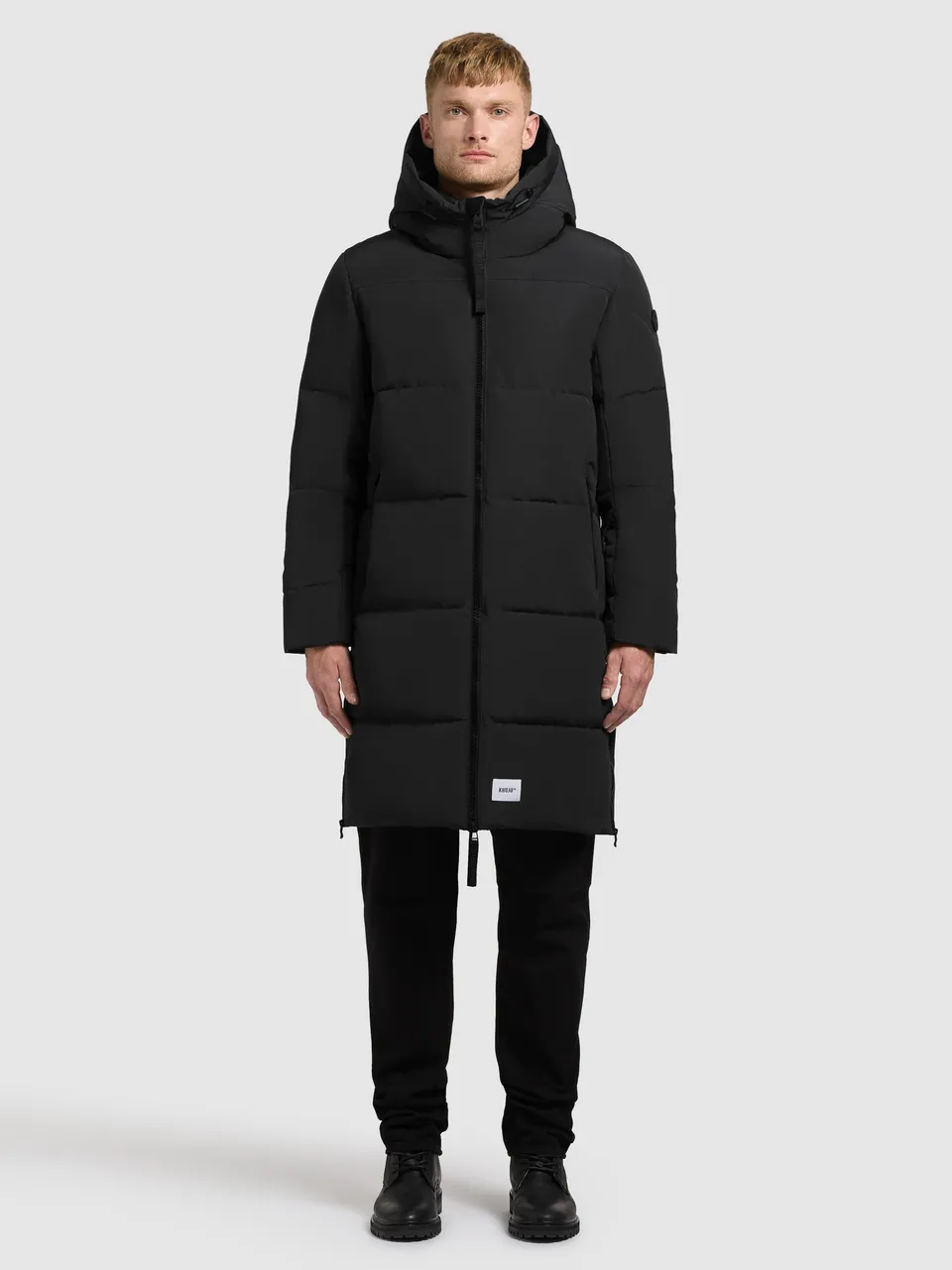 khujo-mantel-lear-black-damen-steppmantel-loose-fit image 1