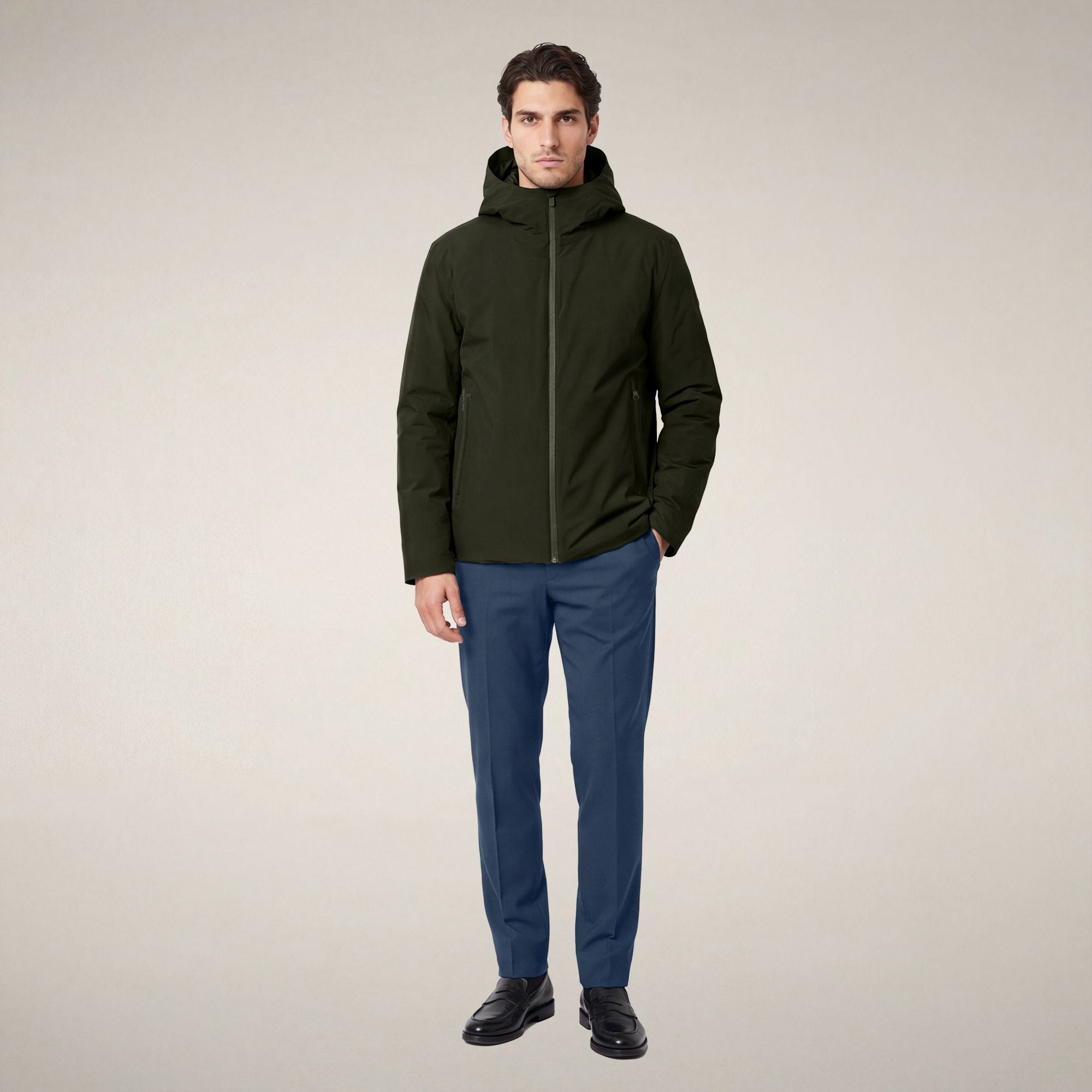 save-the-duck-flynn-herren-regenjacke-dunkelgr-n-wasserdicht image 1