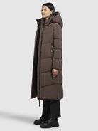 khujo-luga-damen-steppmantel-taupe-dunkel-loose-fit image 2