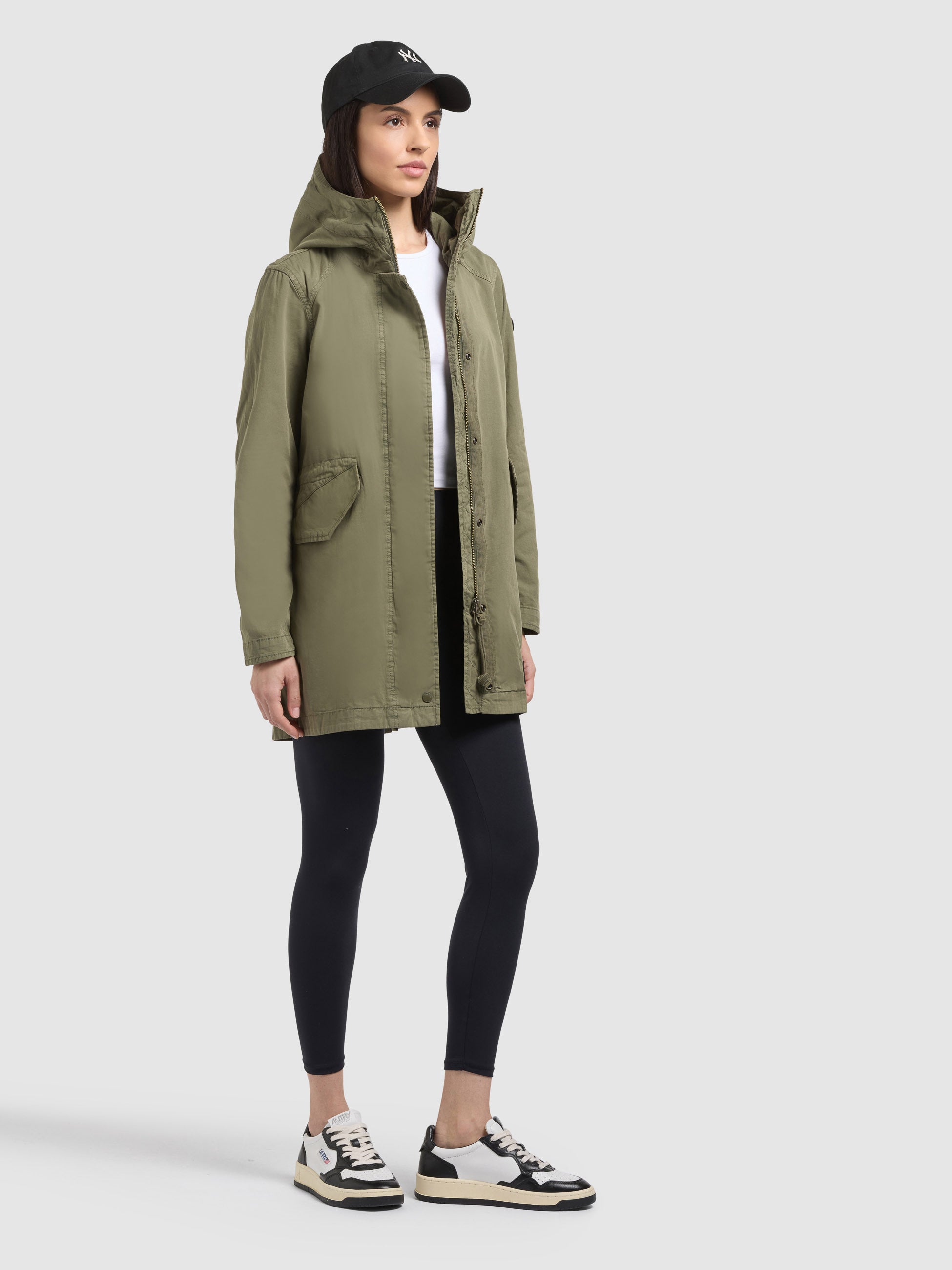 khujo-parka-nika-olive-damenmantel-baumwoll-twill-regular-fit image 6