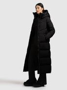 khujo-coat-shimanta5-black-wadenlanger-wintermantel image 2