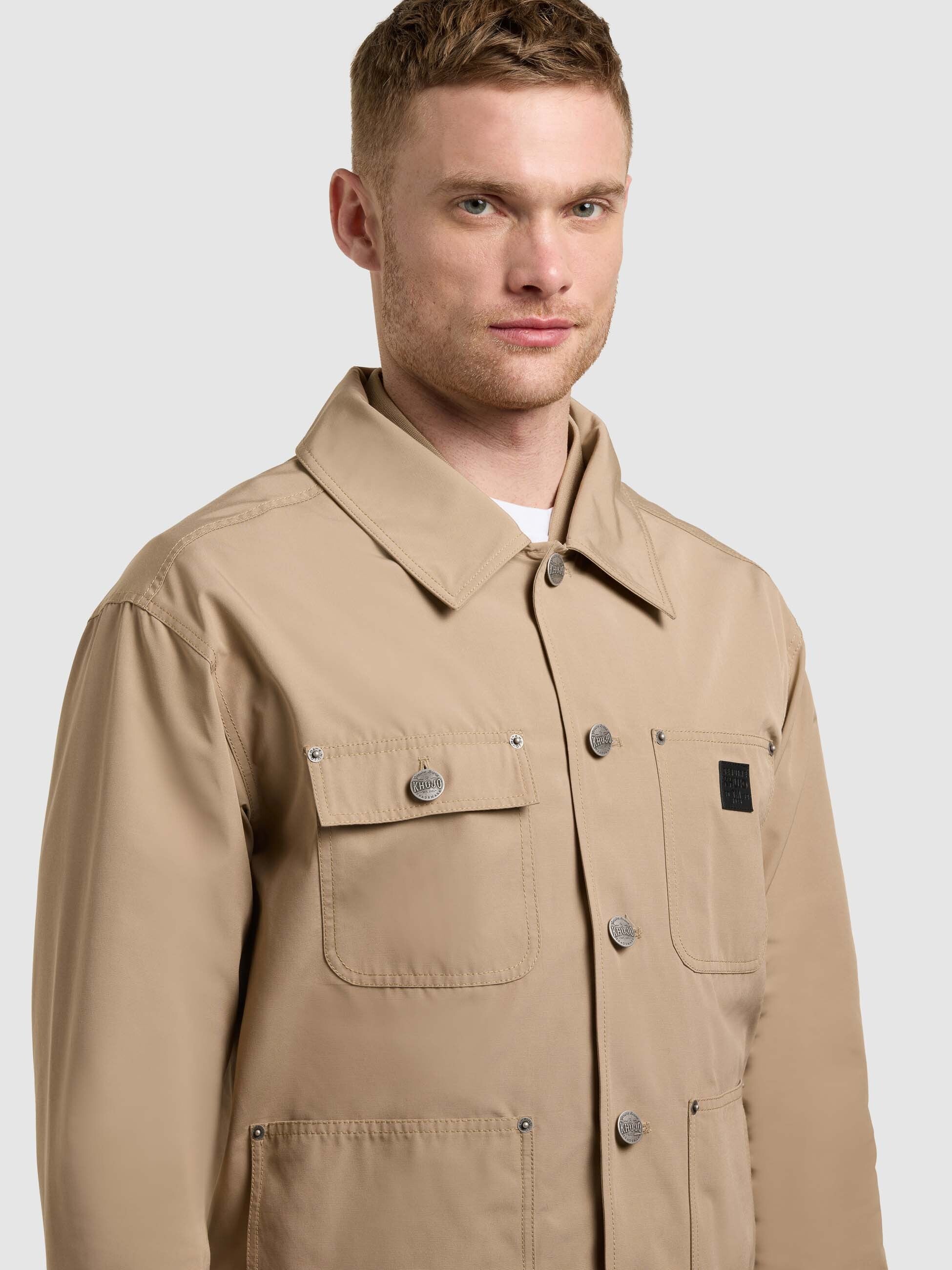 khujo-raise-light-camel-fieldjacket-cargojacke-regular-fit image 7