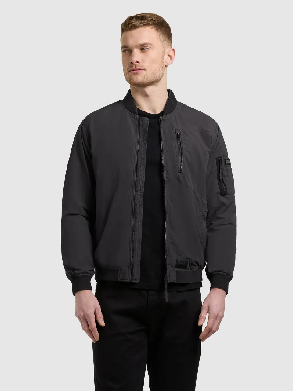 khujo-ibe-blousonjacke-black-garment-dye image 1