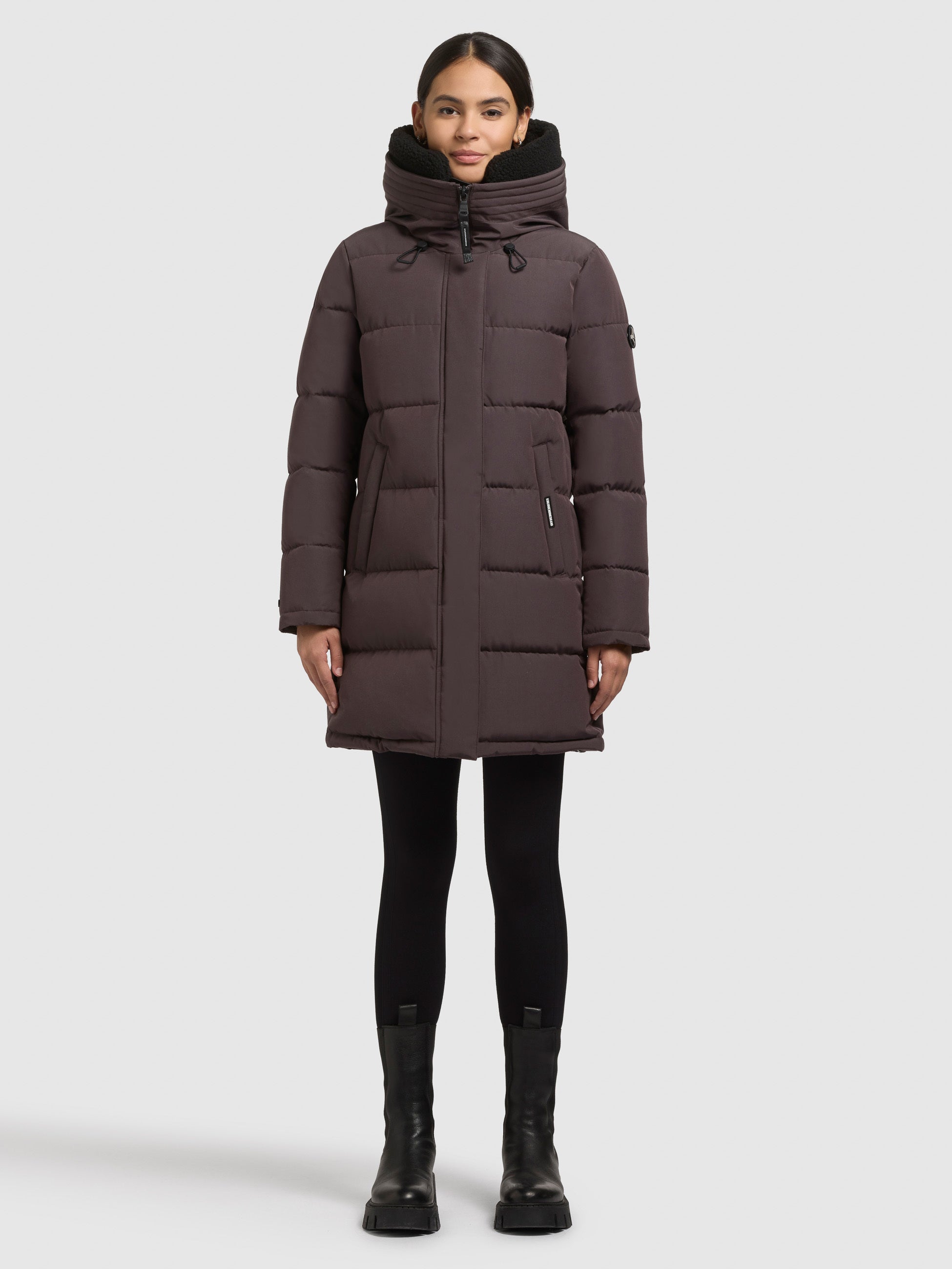 khujo-kelsi-damen-steppmantel-kurz-moody-plum image 1