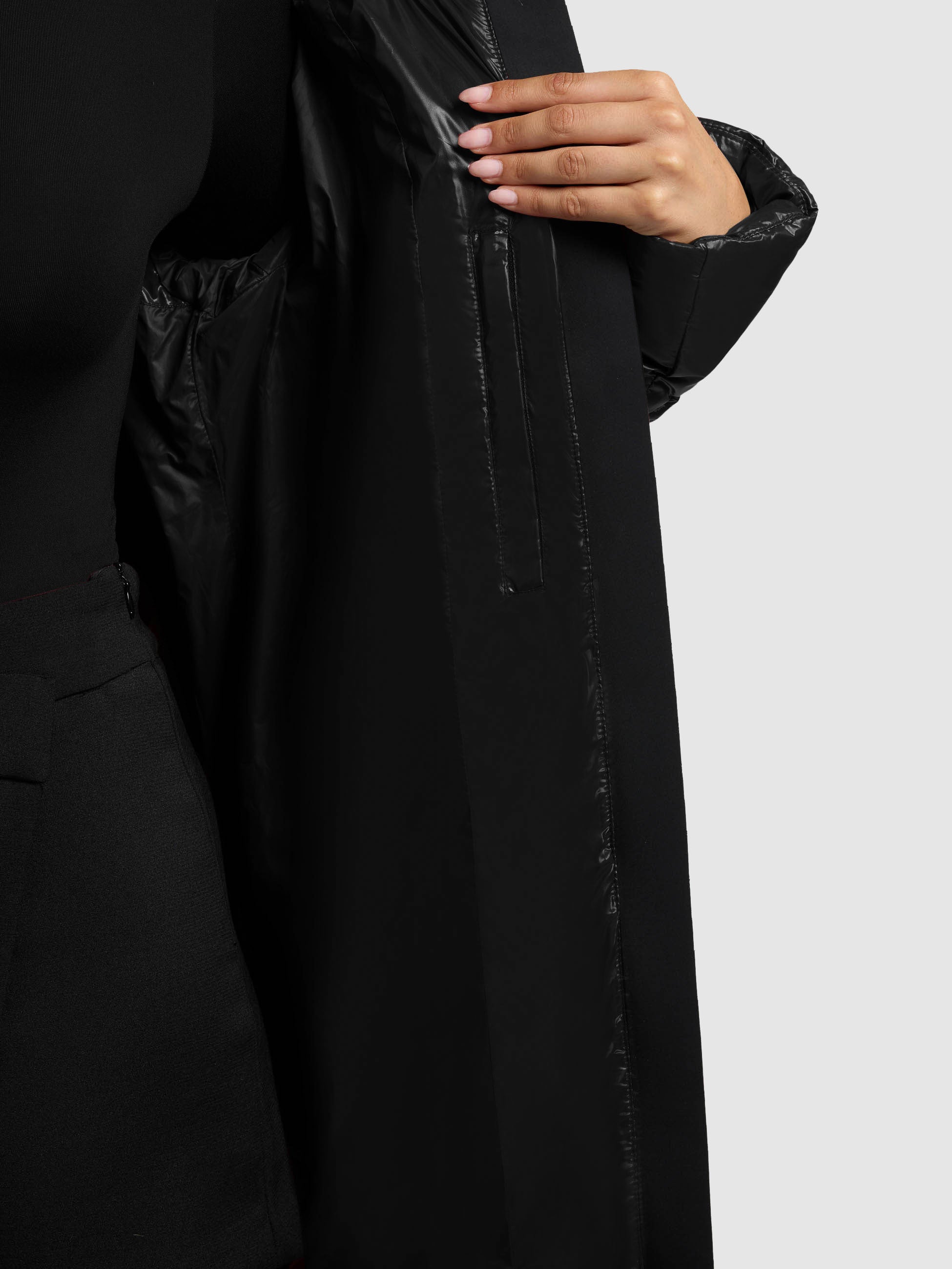 khujo-mantel-willa-black-knielanger-damen-steppmantel-mit-kapuze image 8