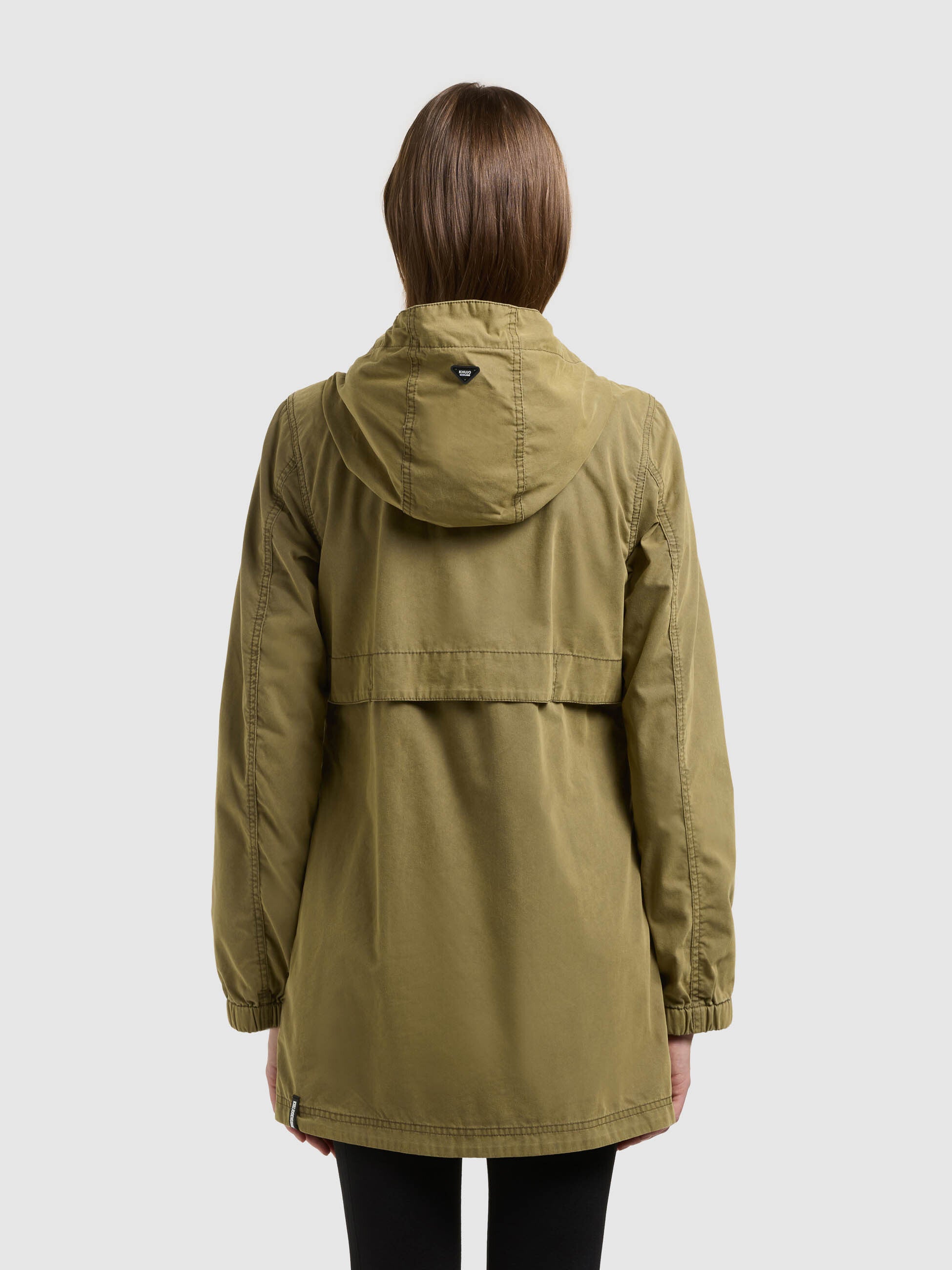 khujo-jacke-brava-damen-kapuzenjacke-in-turtle-green-slim-fit image 3