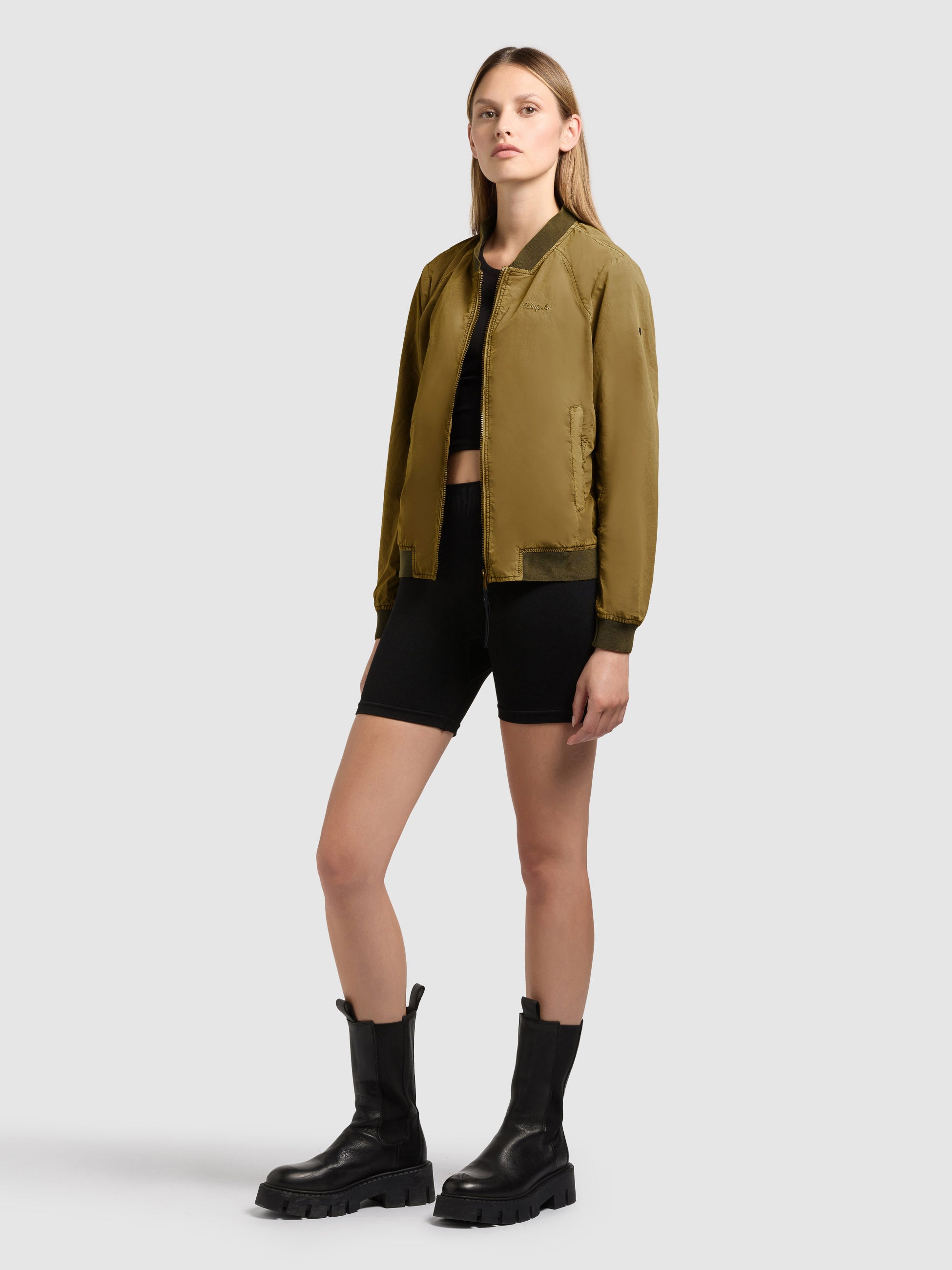 khujo-meets-2in1-bomberjacke-damen-regular-fit-in-canary-green image 2