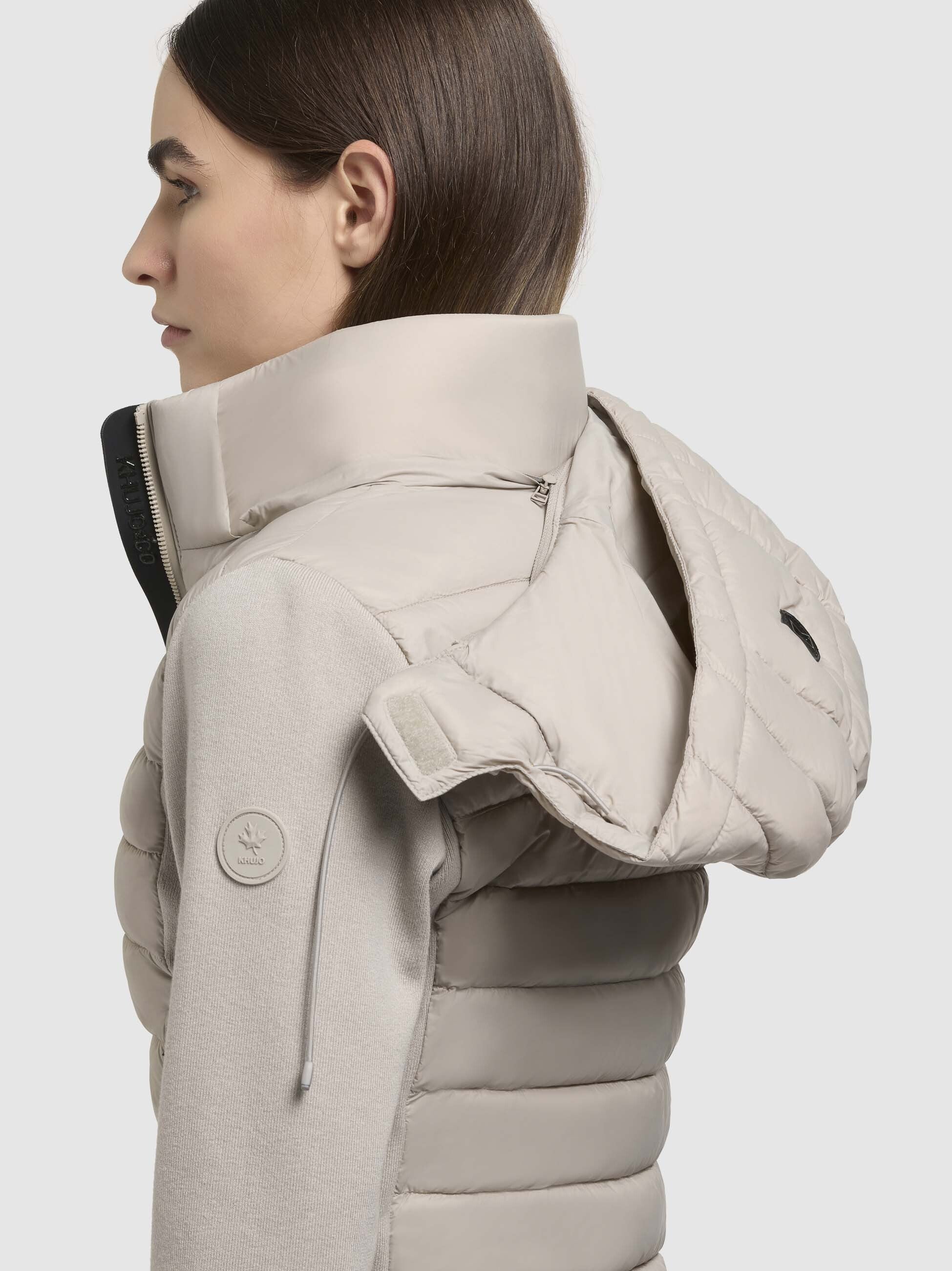 khujo-jacke-athi-beige-leichte-steppjacke-im-materialmix image 8