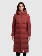 khujo-coat-larea3-damen-wintermantel-dark-red-wadenlang image 4
