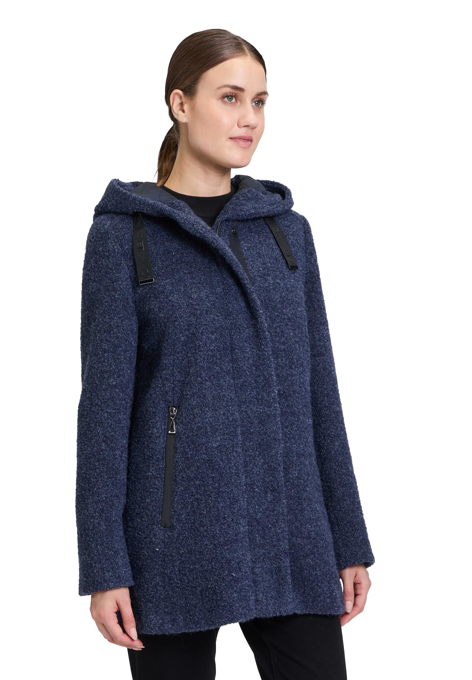 gil-bret-damen-wolljacke-mit-kapuze-boucl-giulia-steppfutter image 2
