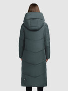 khujo-mantel-pulset-matt-foam-green-damen-steppmantel-knielang-mit-kapuze image 3