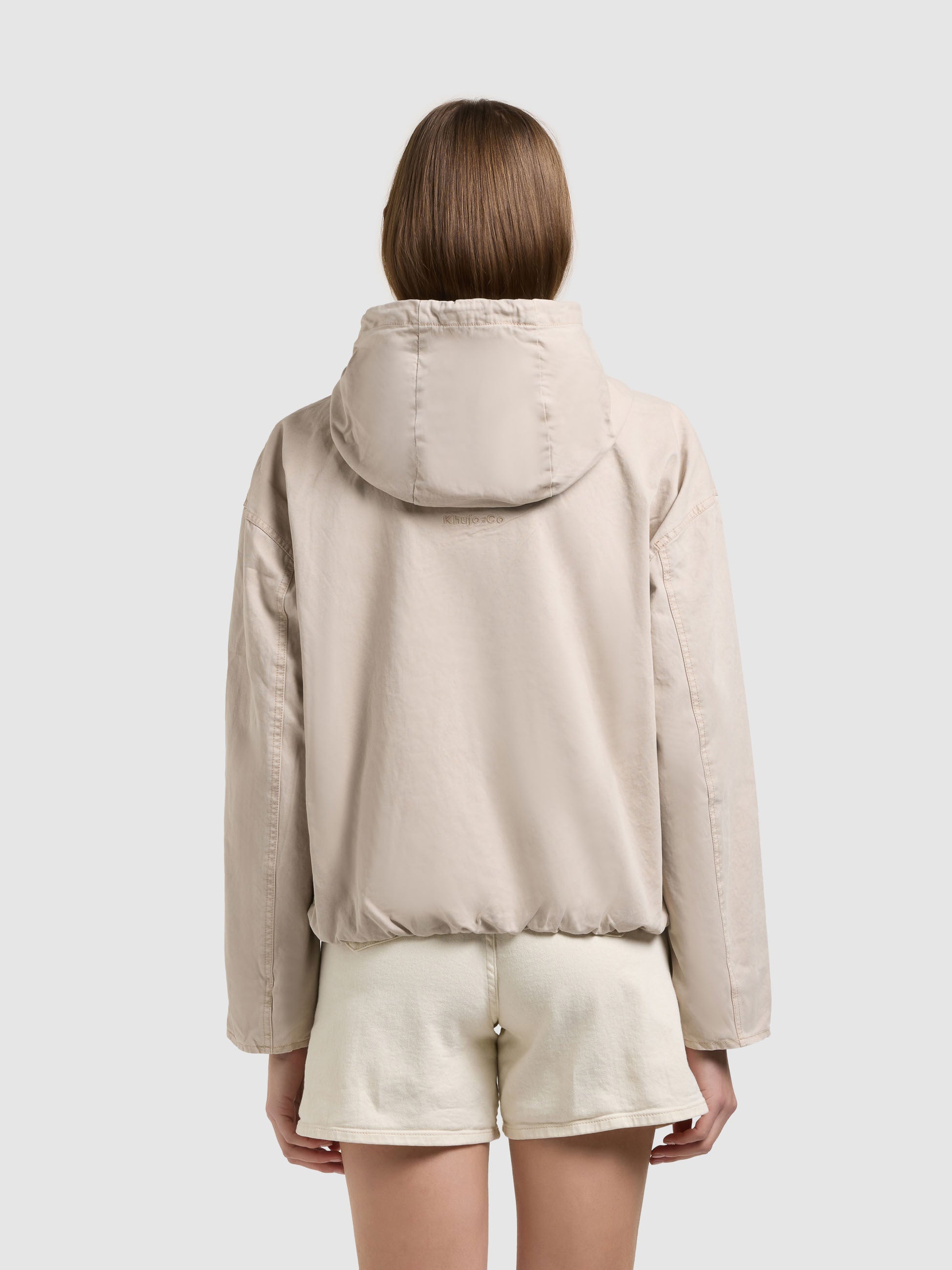 khujo-blousonjacke-judy-greige-damen-hoodie-jacke-aus-baumwoll-twill image 3
