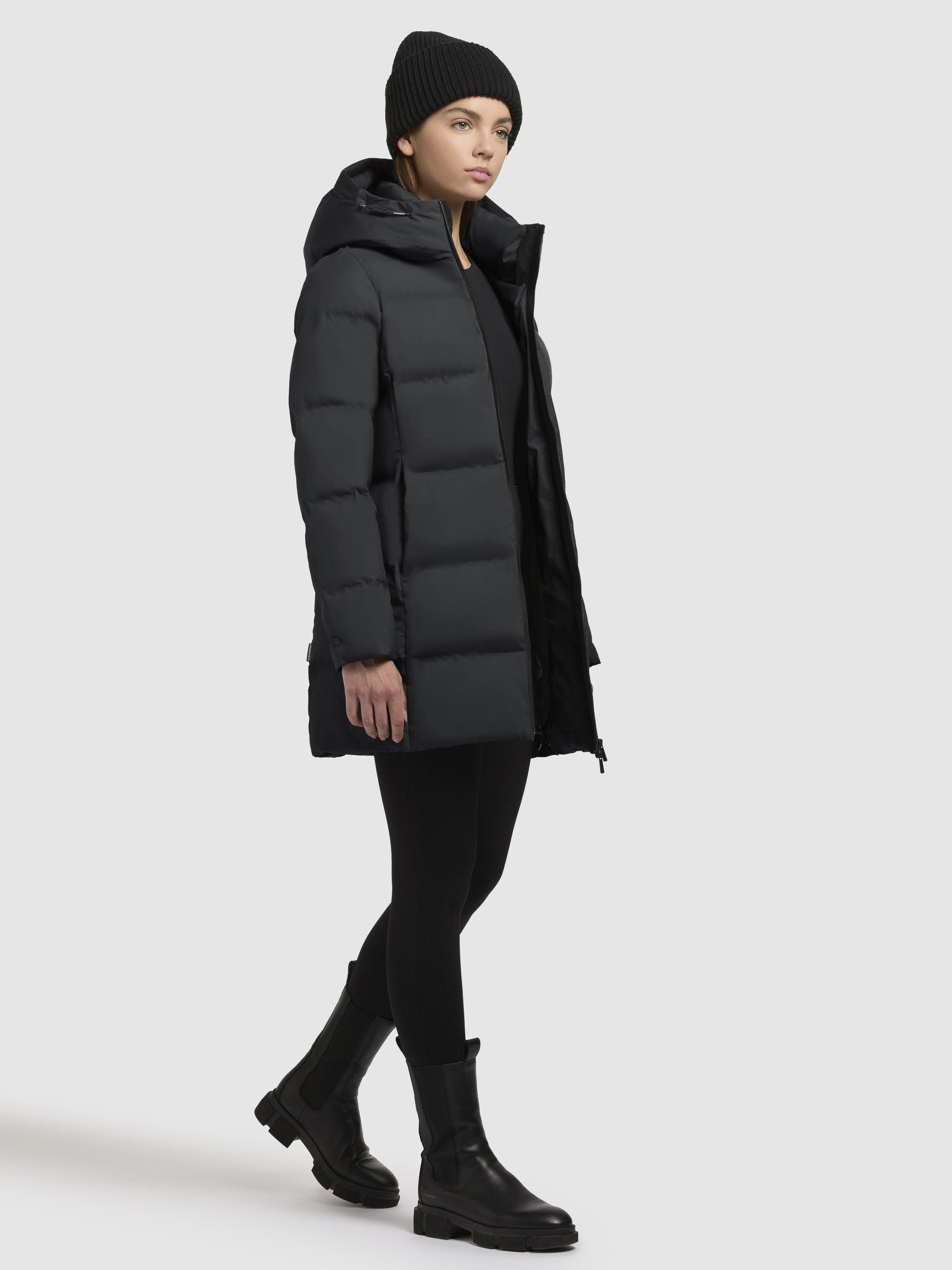 khujo-jacke-tanare3-dunkelgrau-regular-fit-steppjacke image 6