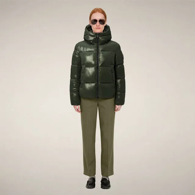 save-the-duck-biddy-damen-steppjacke-pinien-gr-n-gl-nzend image 1