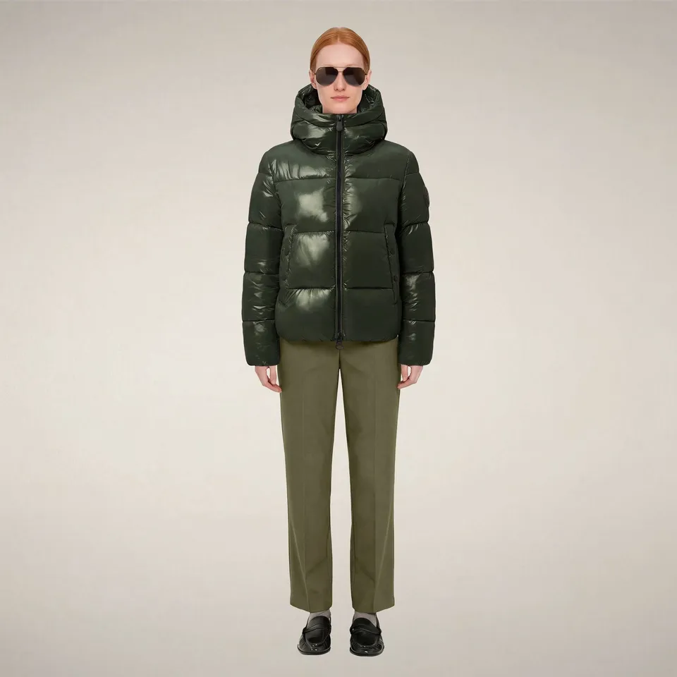 save-the-duck-biddy-damen-steppjacke-pinien-gr-n-gl-nzend image 1