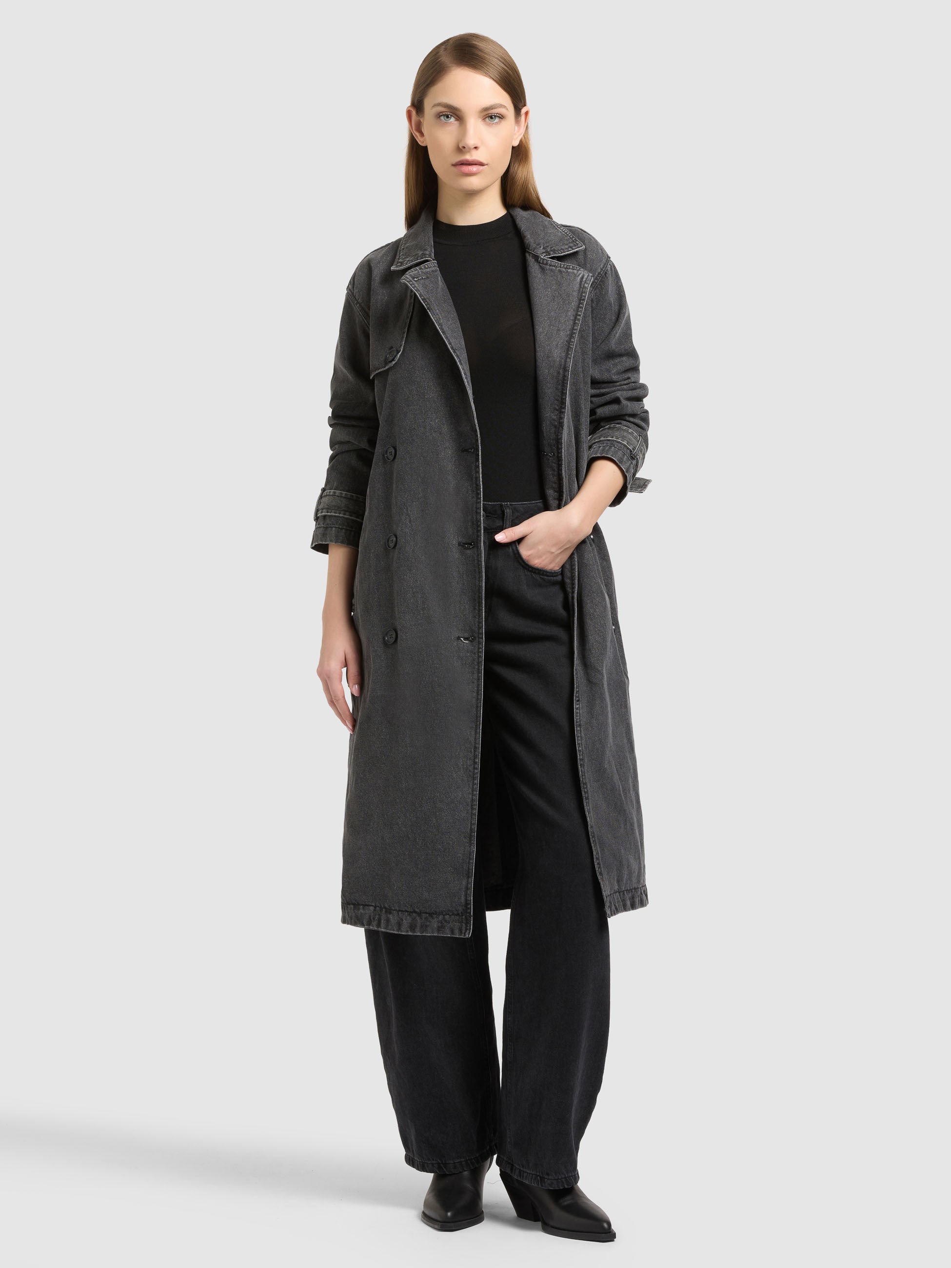 khujo-hera-mantel-dark-grey-damen-jeans-trench-denim-lang image 8