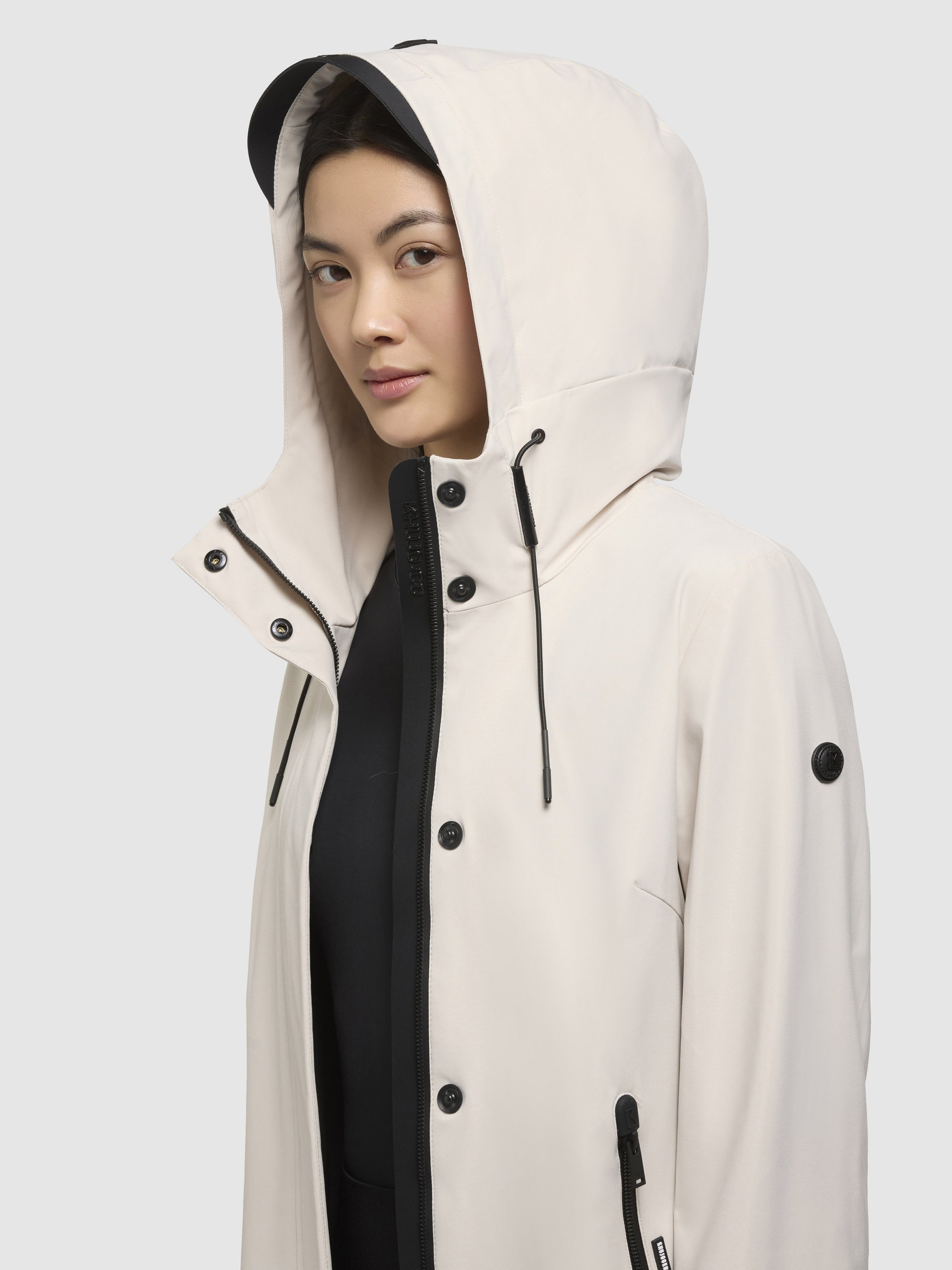 khujo-jacke-izaf3-naturwei-wasserabweisende-sommerjacke-mit-kapuze image 7