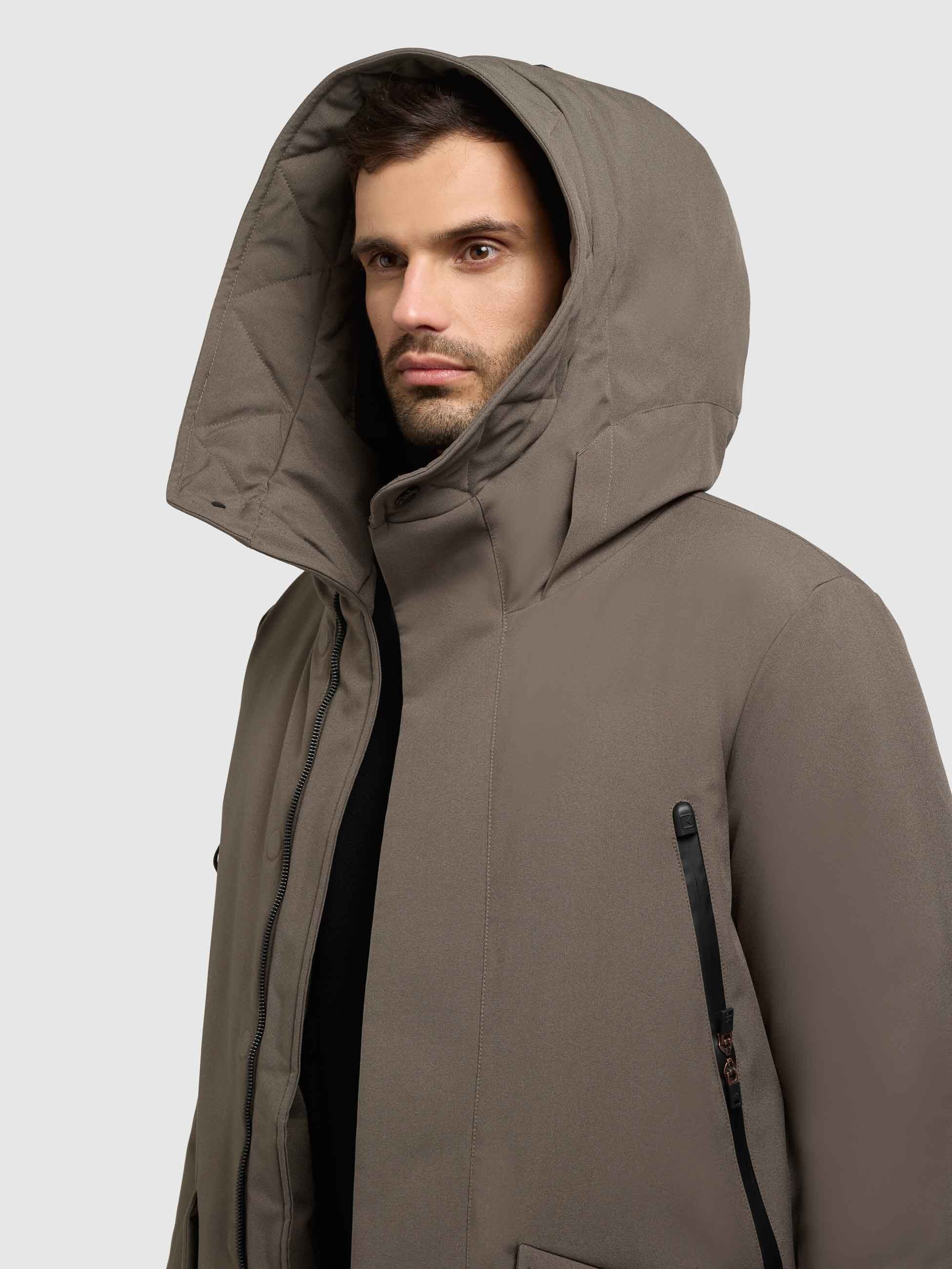 khujo-carl2-mantel-khaki-herren-parka-loose-fit image 7
