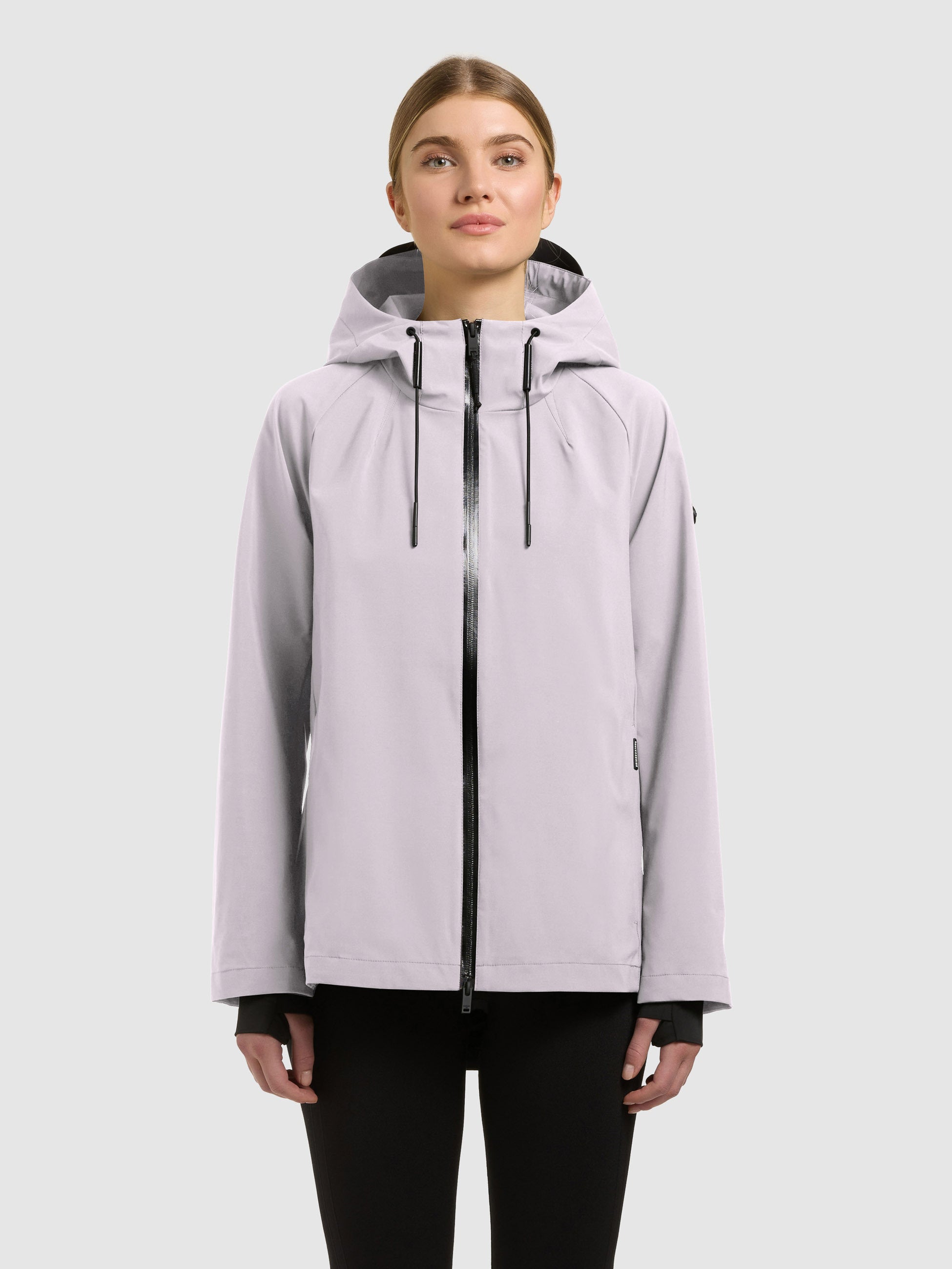 khujo-jacke-wrem-raindrops-lilac-damen-regenjacke-wasserabweisend image 1